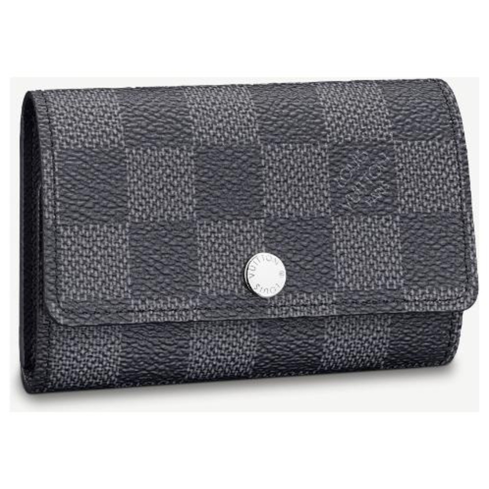 Pre-owned Marco Wallet Damier Graphite Black/grey