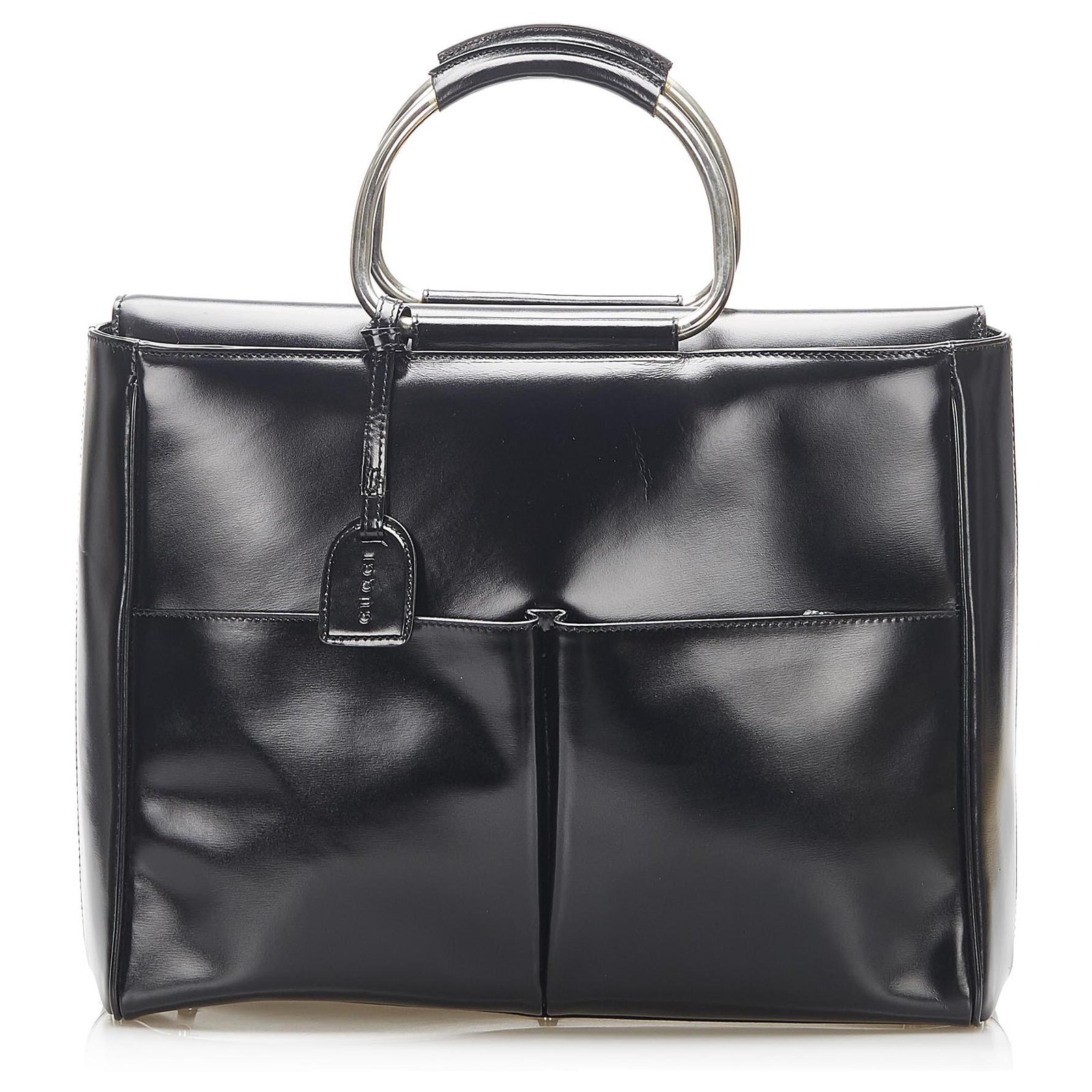 Gucci Black Patent Leather Handbag Metal ref.275440 - Joli Closet