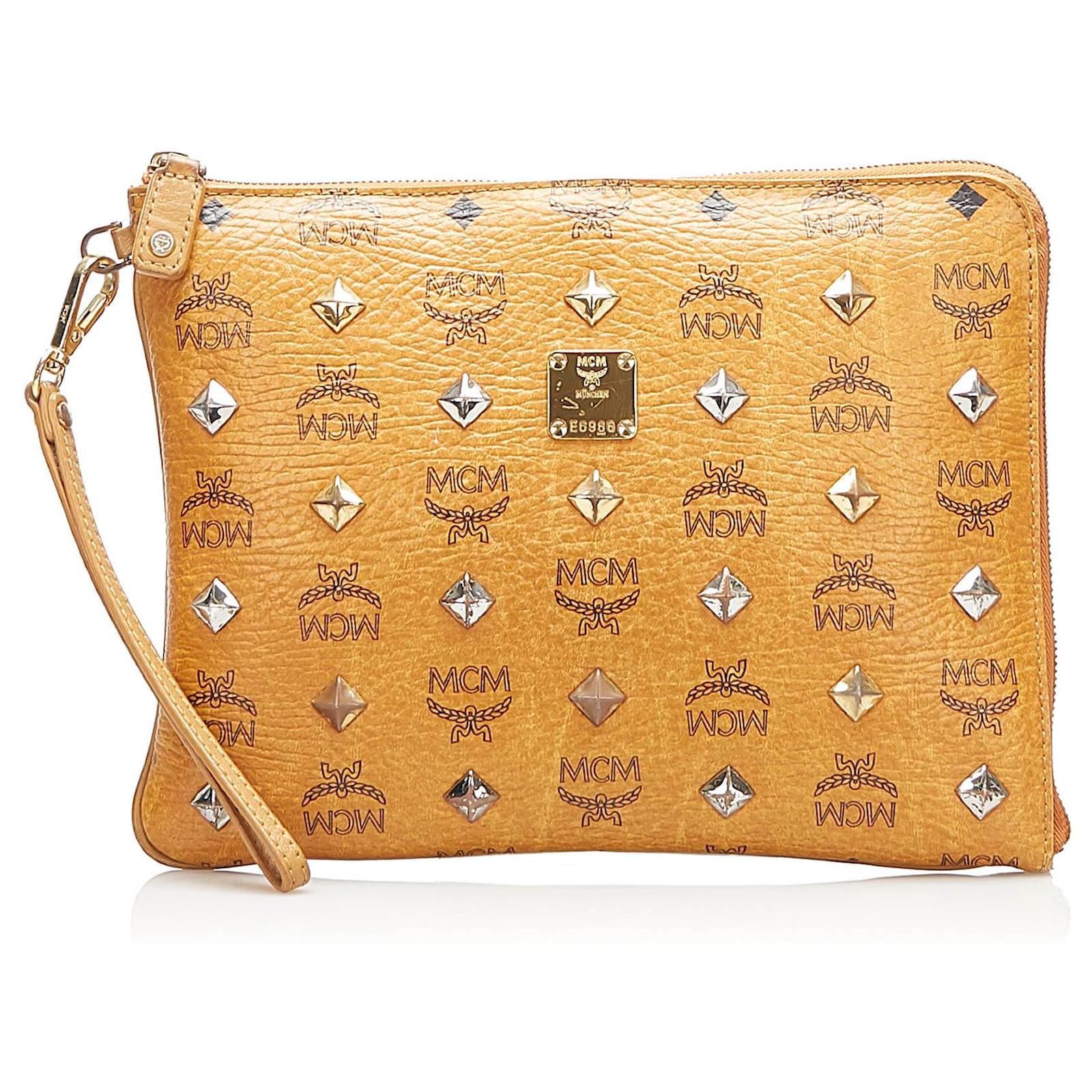 Mcm Leder UmhÃ¤ngetasche Damen Cognac Mcm Vuitton UmhÃ¤ngetasche