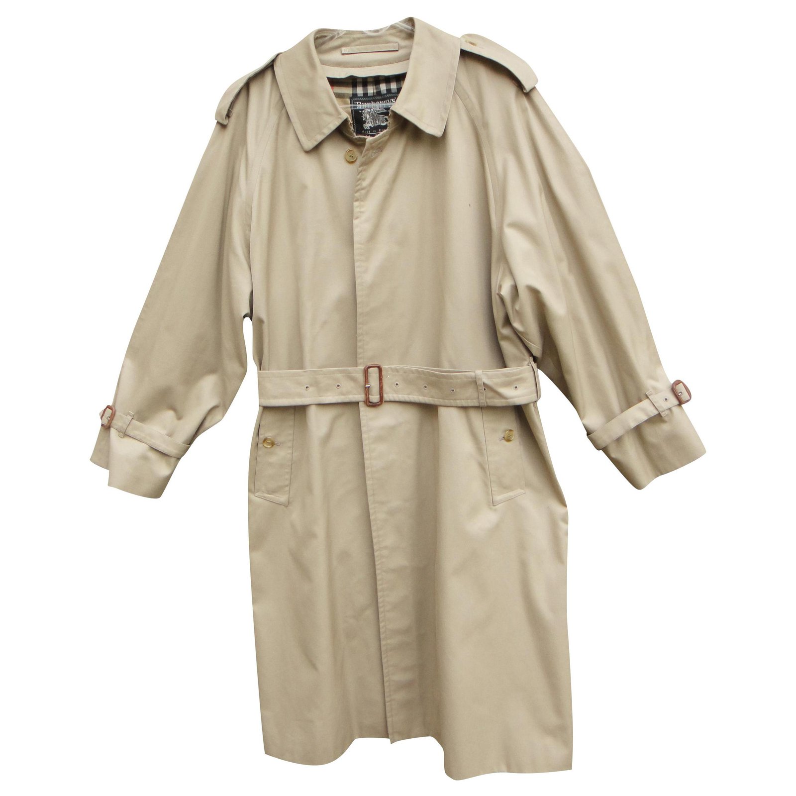 men's Burberry vintage t trench coat50 with removable lining Cotton Polyester ref.276286 - Joli