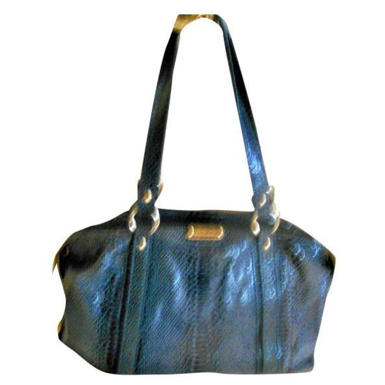 MICHAEL Michael Kors Snakeskin Tote in Blue