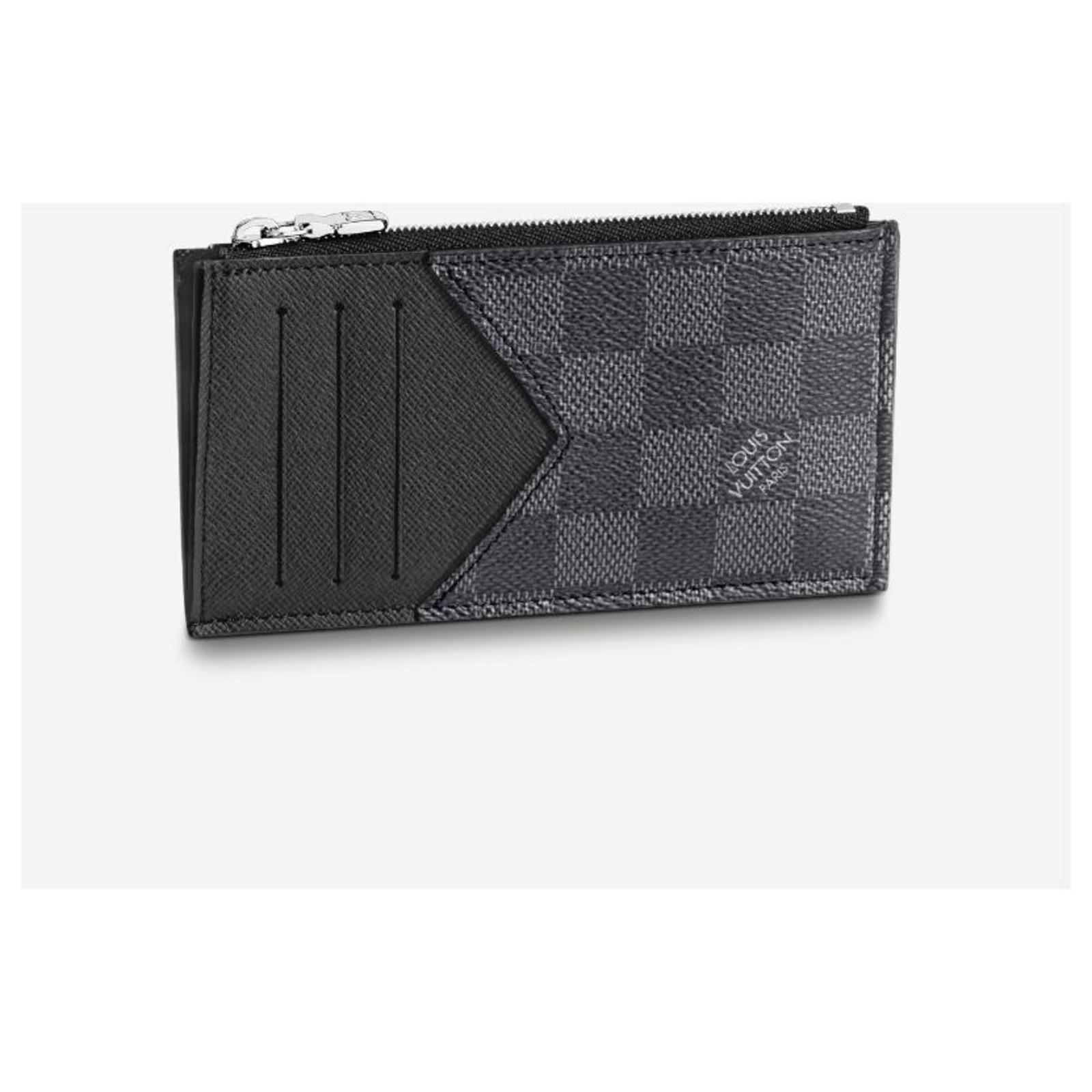 Louis Vuitton LV coin card holder new Grey Leather ref.276732