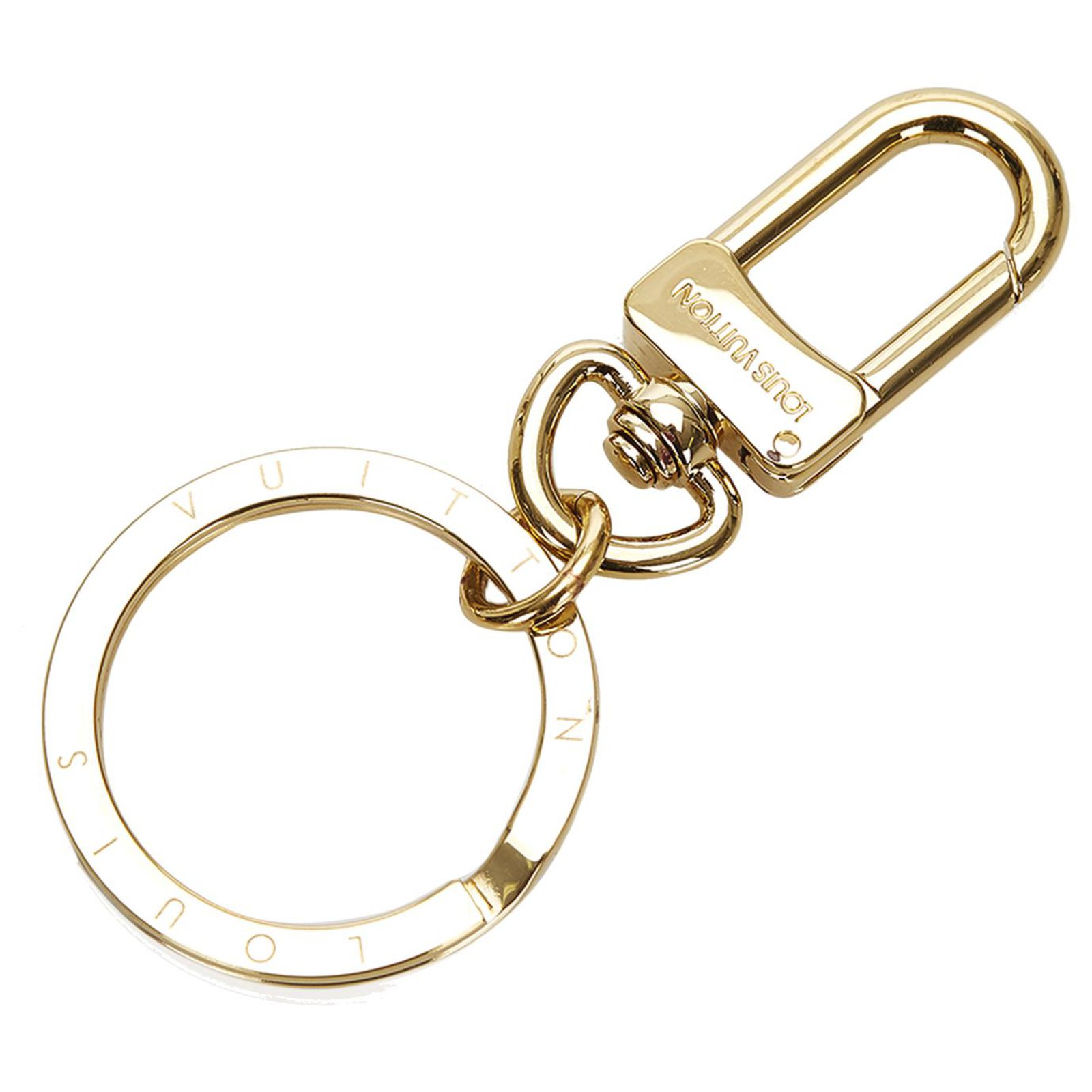 Louis Vuitton key ring Golden Steel ref.117421 - Joli Closet
