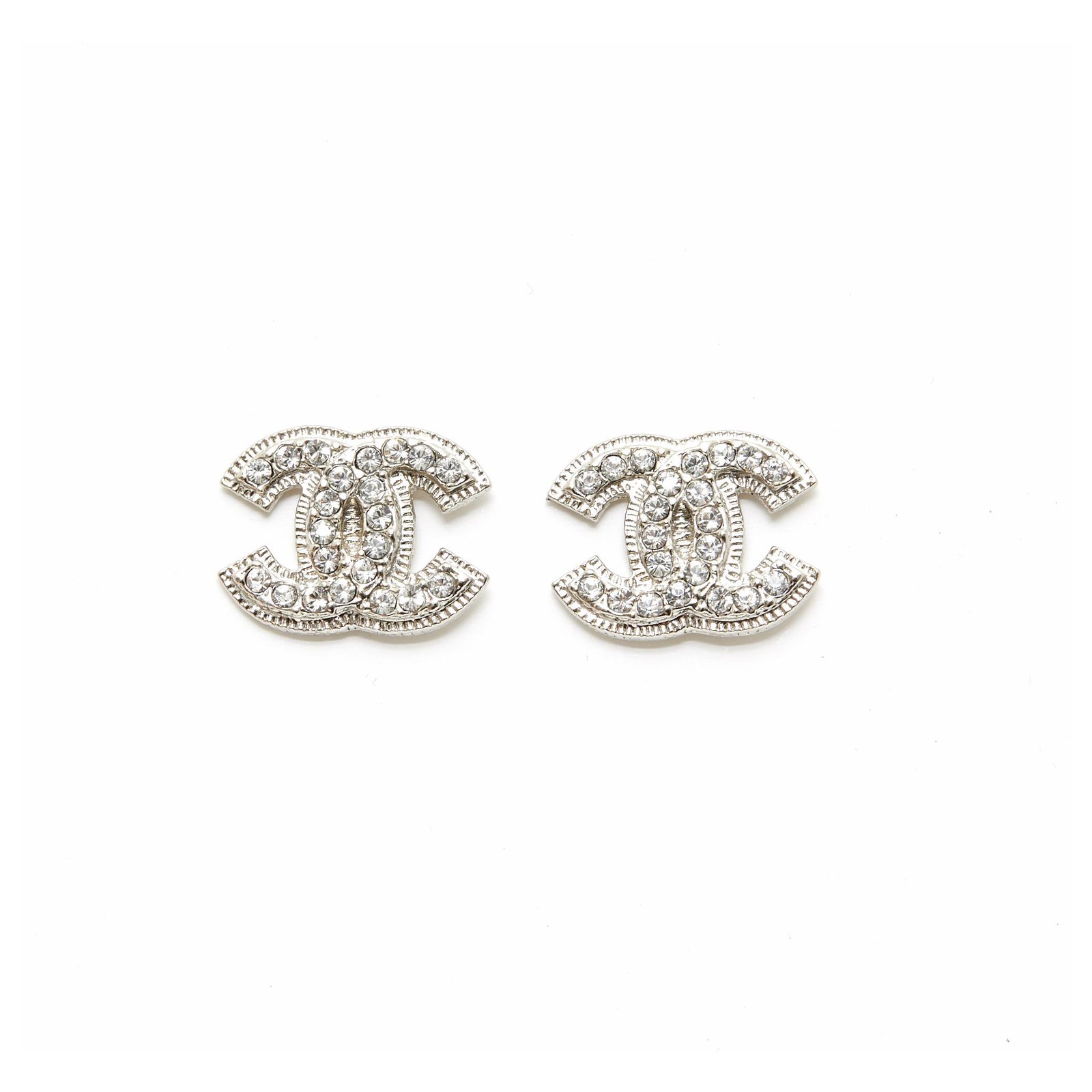 Chanel CC Crystal Earrings  DESIGNER TAKEAWAY BY QUEEN OF LUXURY BOUTIQUE  INC