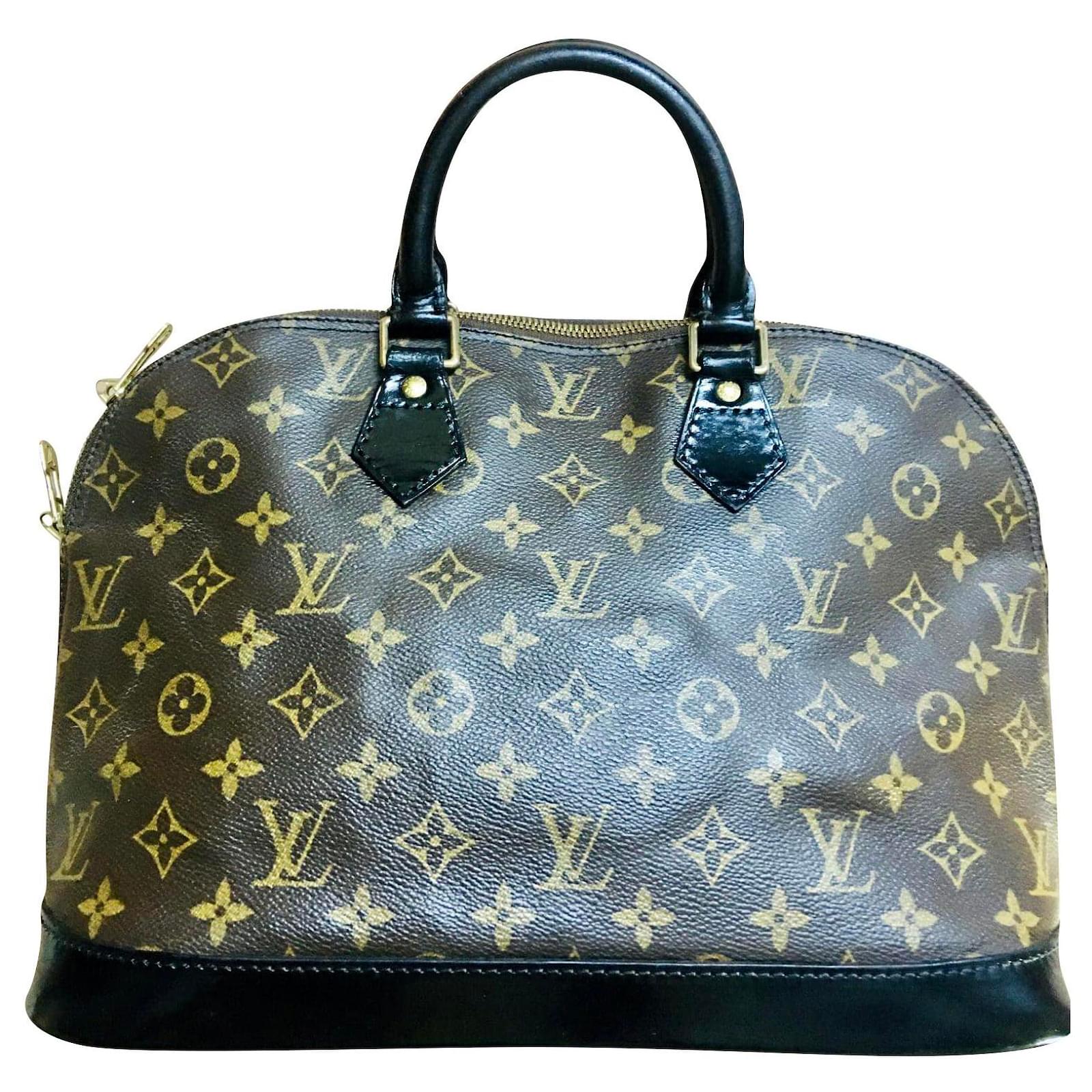Louis Vuitton Alma personalizzato Marrone Tela ref.279201 - Joli Closet