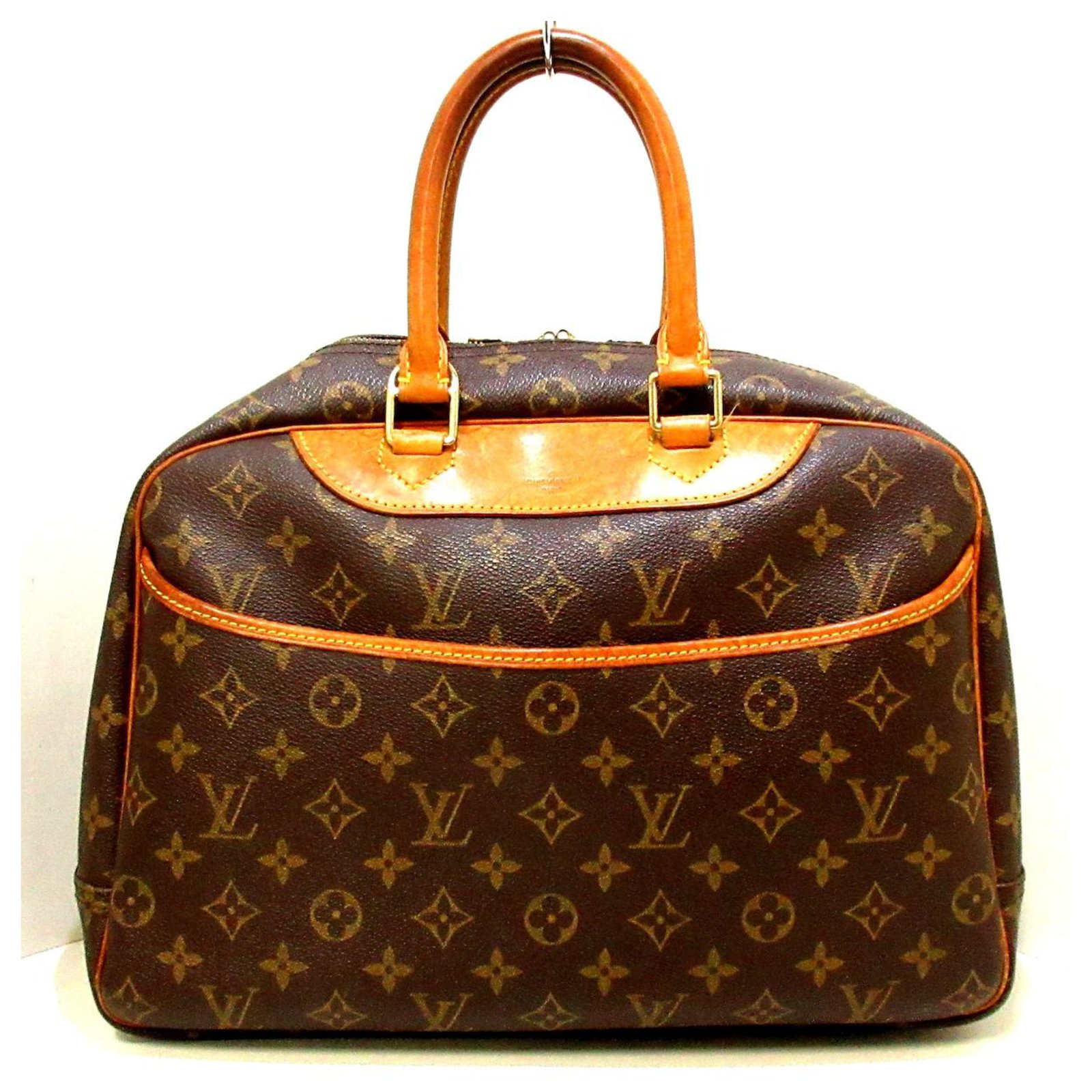 Vanity cloth bowling bag Louis Vuitton Brown in Cloth - 13764795
