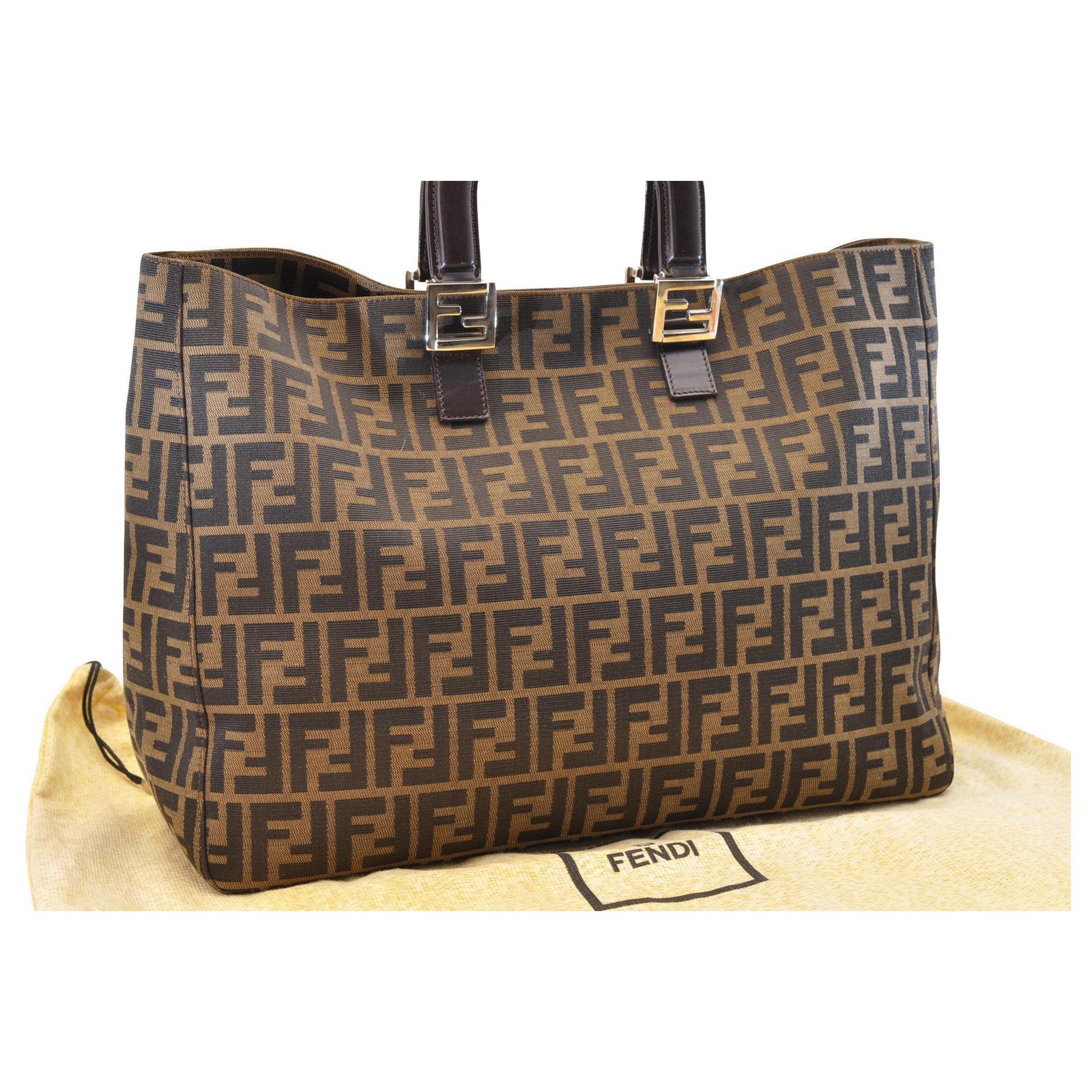 Fendi handbag Brown Cloth ref.281888 - Joli Closet