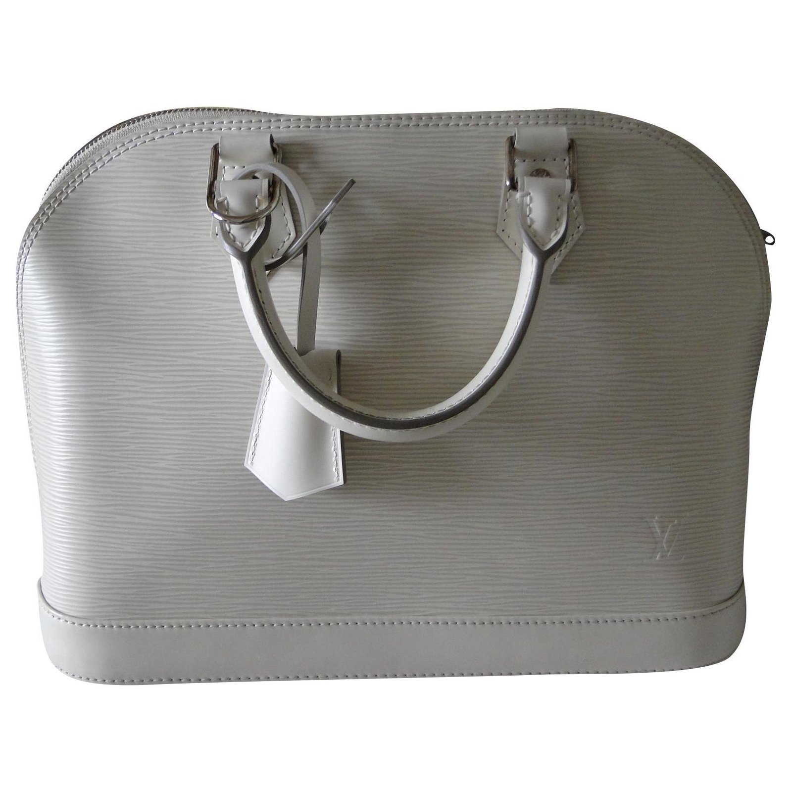 Louis Vuitton Alma Epi Leather Shoulder Bag Beige