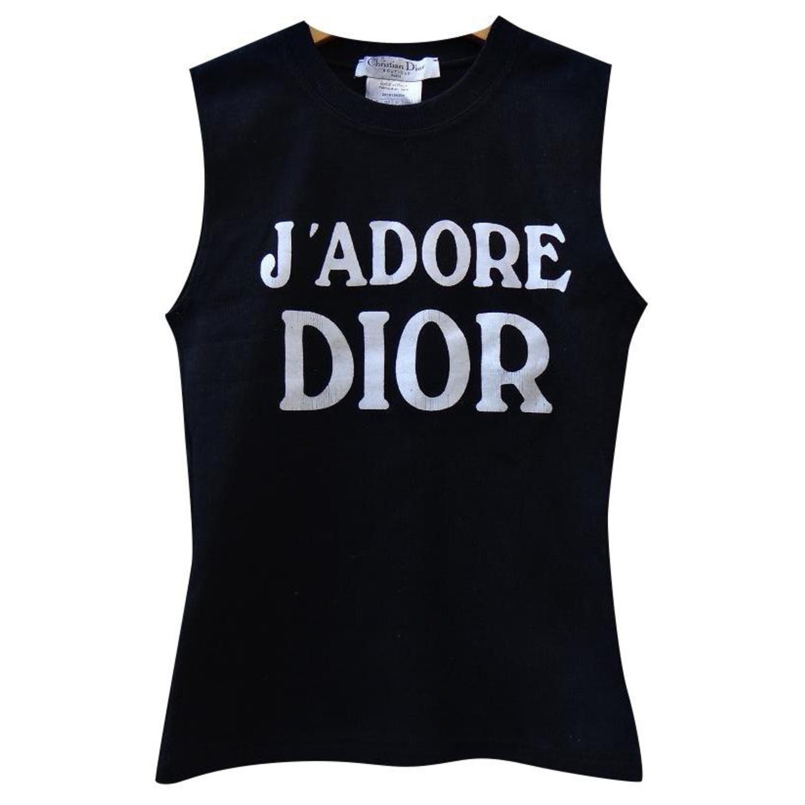 black dior crop top