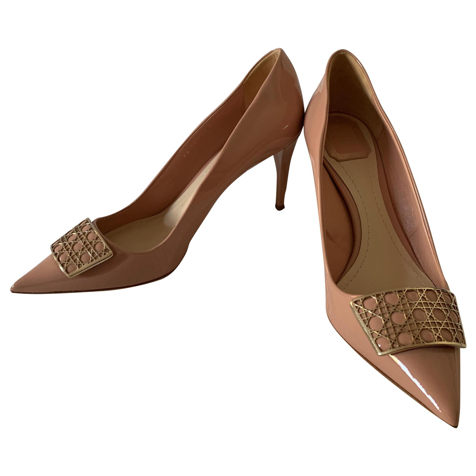 Jadior leather heels Dior Pink size 375 EU in Leather  23931345
