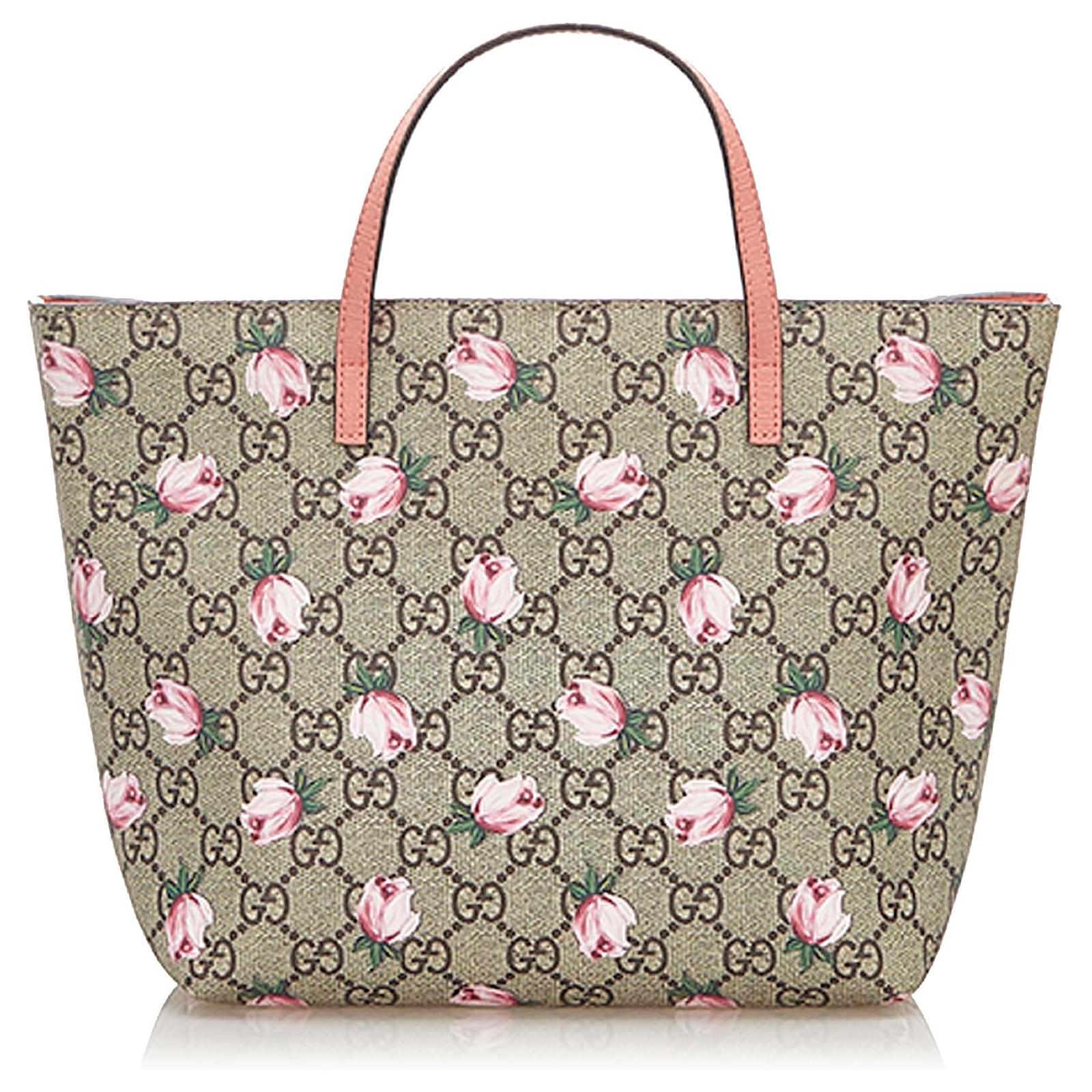 【GUCCI 】GG Supreme Canvas Mother’s Bag ROSE Gucci Monogram Crossbody ○ Labellov ○ Buy and Sell