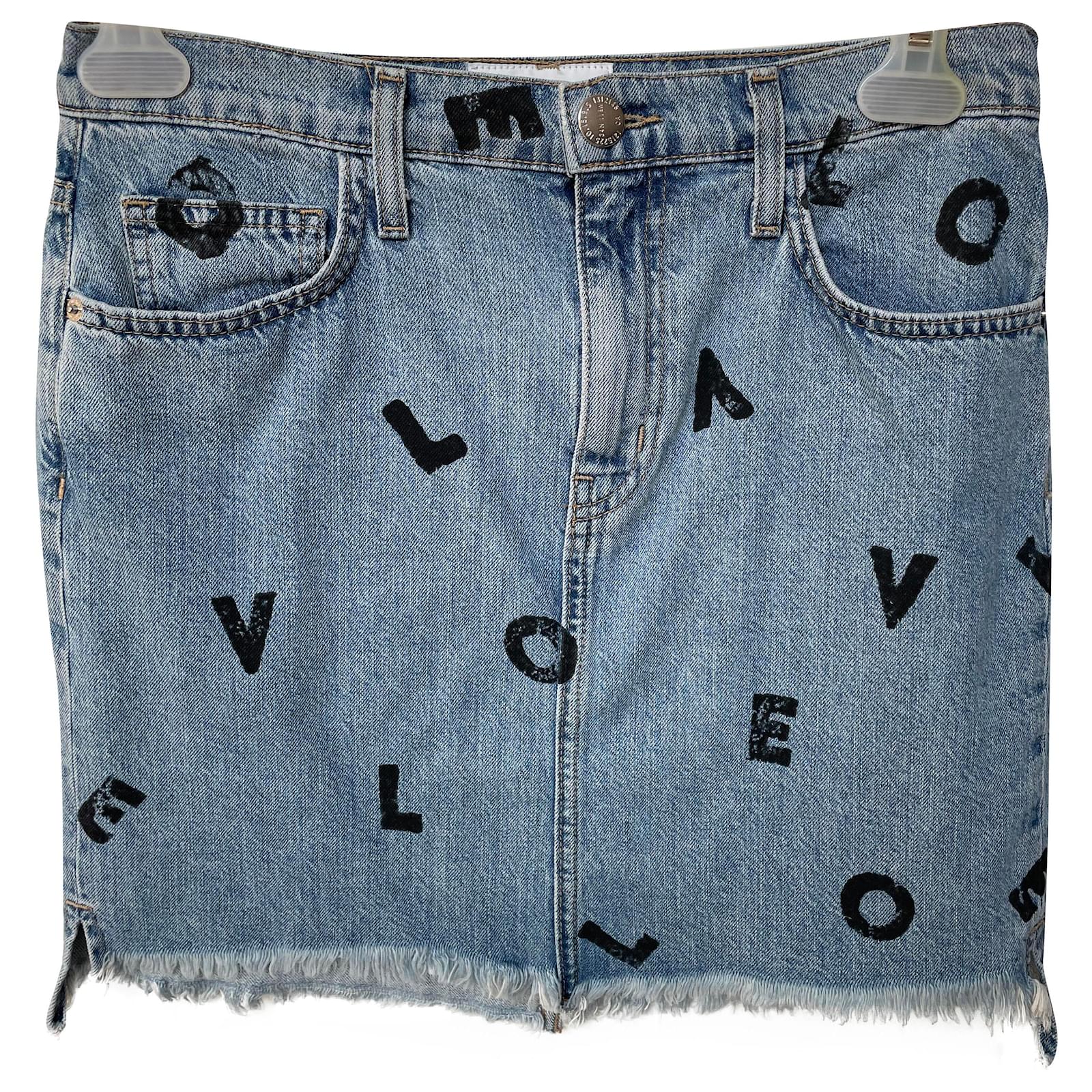 Current Elliott Skirts Blue Cotton ref 