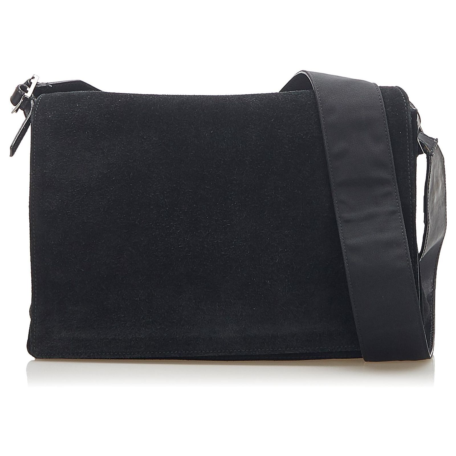 Gucci Black Suede Crossbody Leather ref.284960 Joli Closet