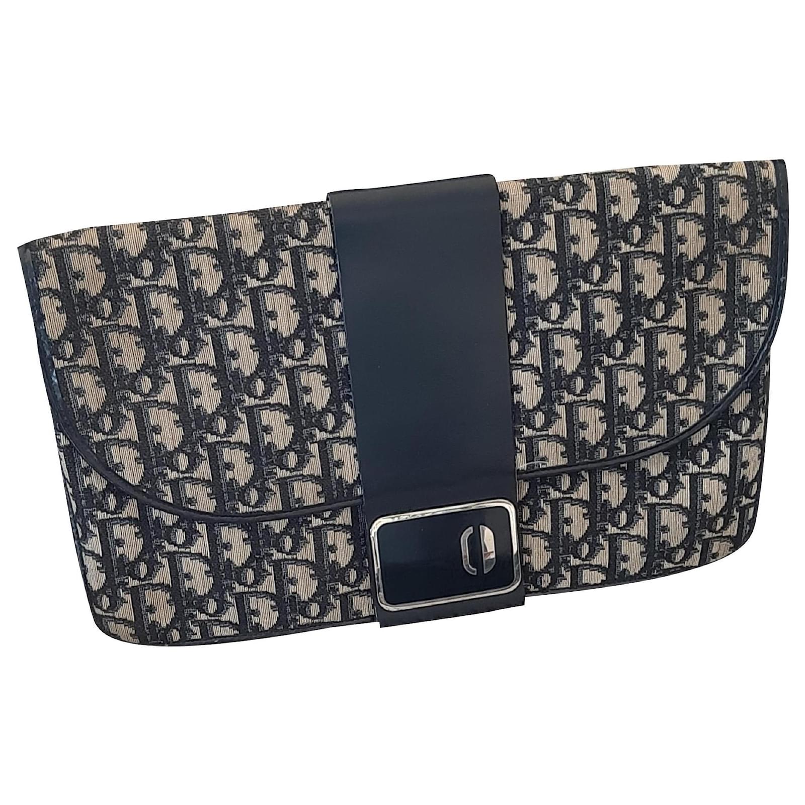 Christian Dior Bolsa de mano Azul marino Cuero ref.286112 - Joli Closet