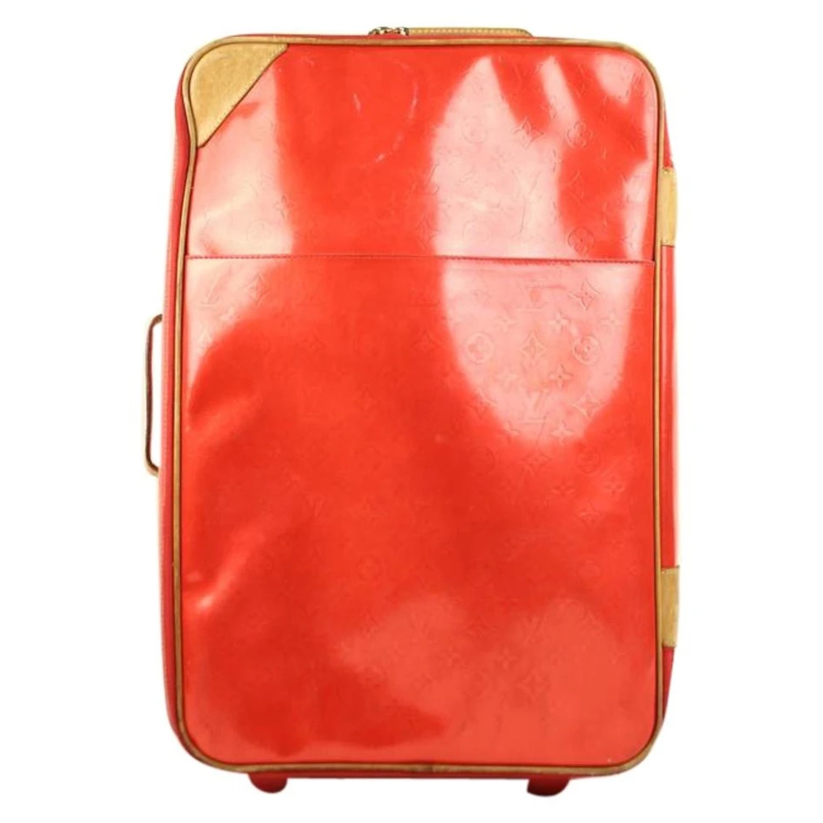 Louis Vuitton Vernis Leather Luggage Tag - Red Travel, Accessories