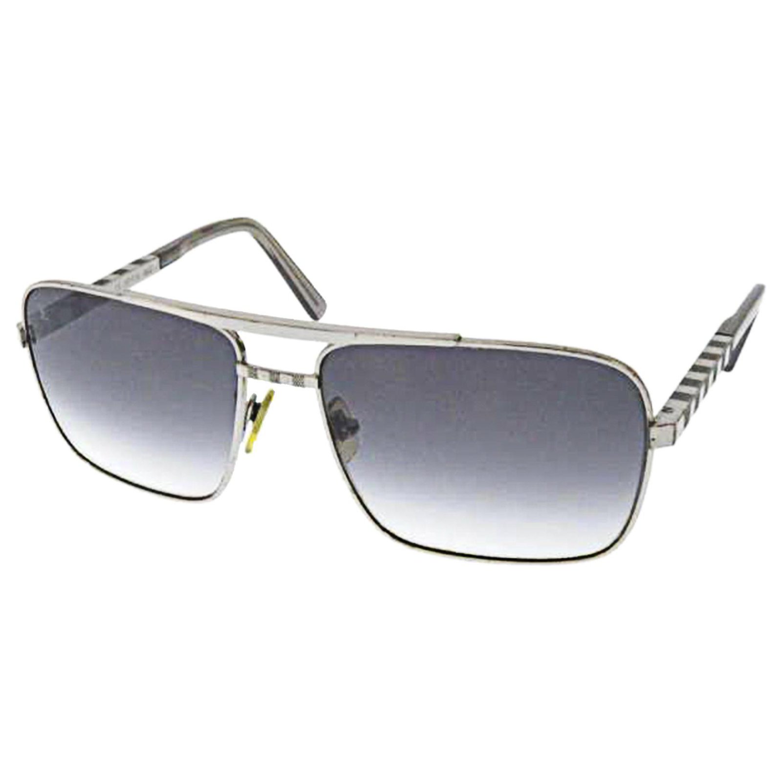 Louis Vuitton Gray Round Tinted Sunglasses Grey Metal Plastic ref.286386 -  Joli Closet