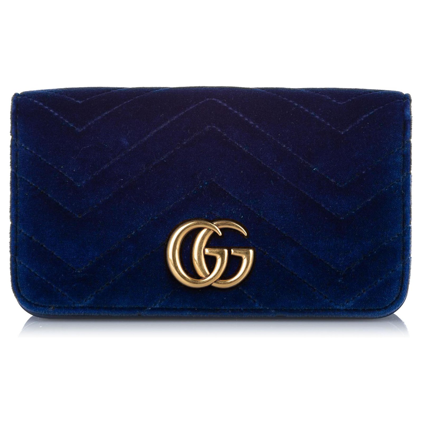 Bolsa Gucci GG Marmont Original Azul Marinho Feminino