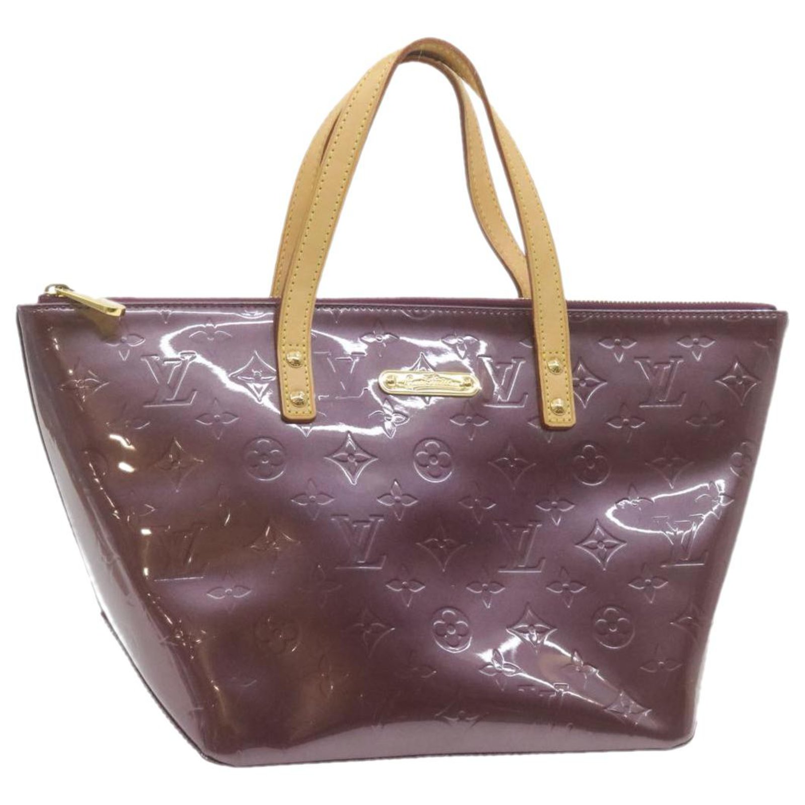 Louis Vuitton Purple Vernis Bellevue GM Leather Patent leather ref