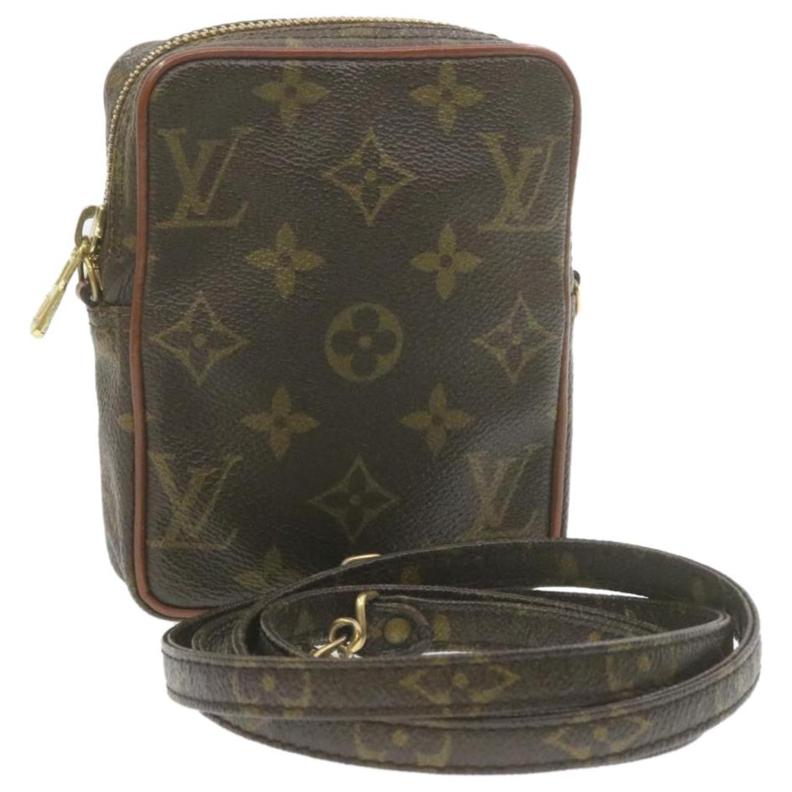 Louis Vuitton VUITTON Monogram Mini Poche Shoulder Bag Pouch No.202 Vimtage  LV Auth gt661 Cloth ref.288100 - Joli Closet