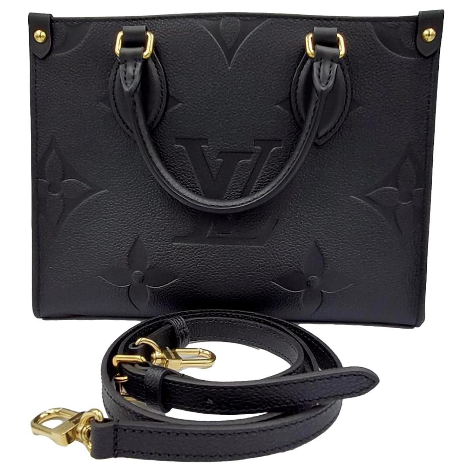 Onthego Louis Vuitton PM in movimento Nero Agnello Pelle ref.288406 - Joli  Closet