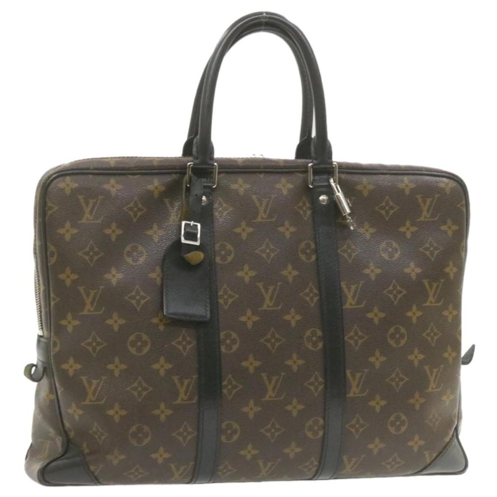 Louis Vuitton Monogram Porte-Documents Voyage Brown Cloth ref