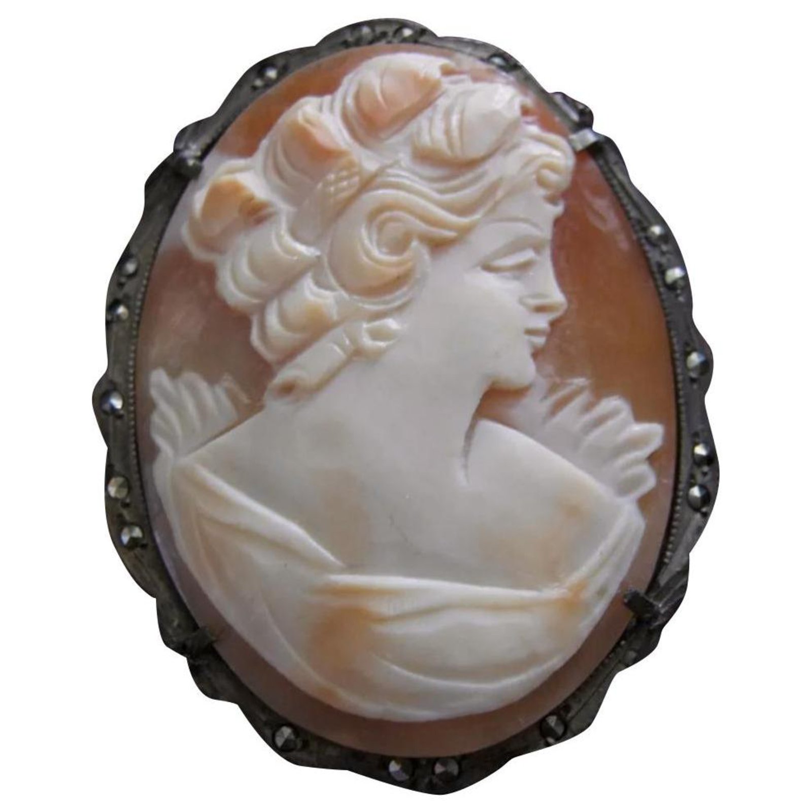 1800 cameo shop brooch