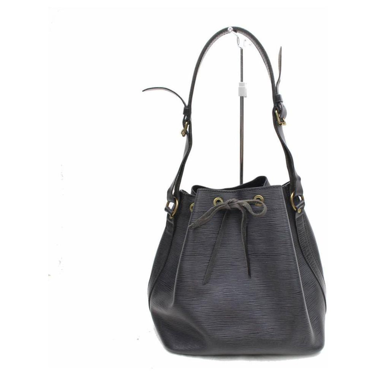 Louis Vuitton Bucket Noir Noe Large Drawstring 20lva619 Black Epi Leather  Hobo Bag, Louis Vuitton