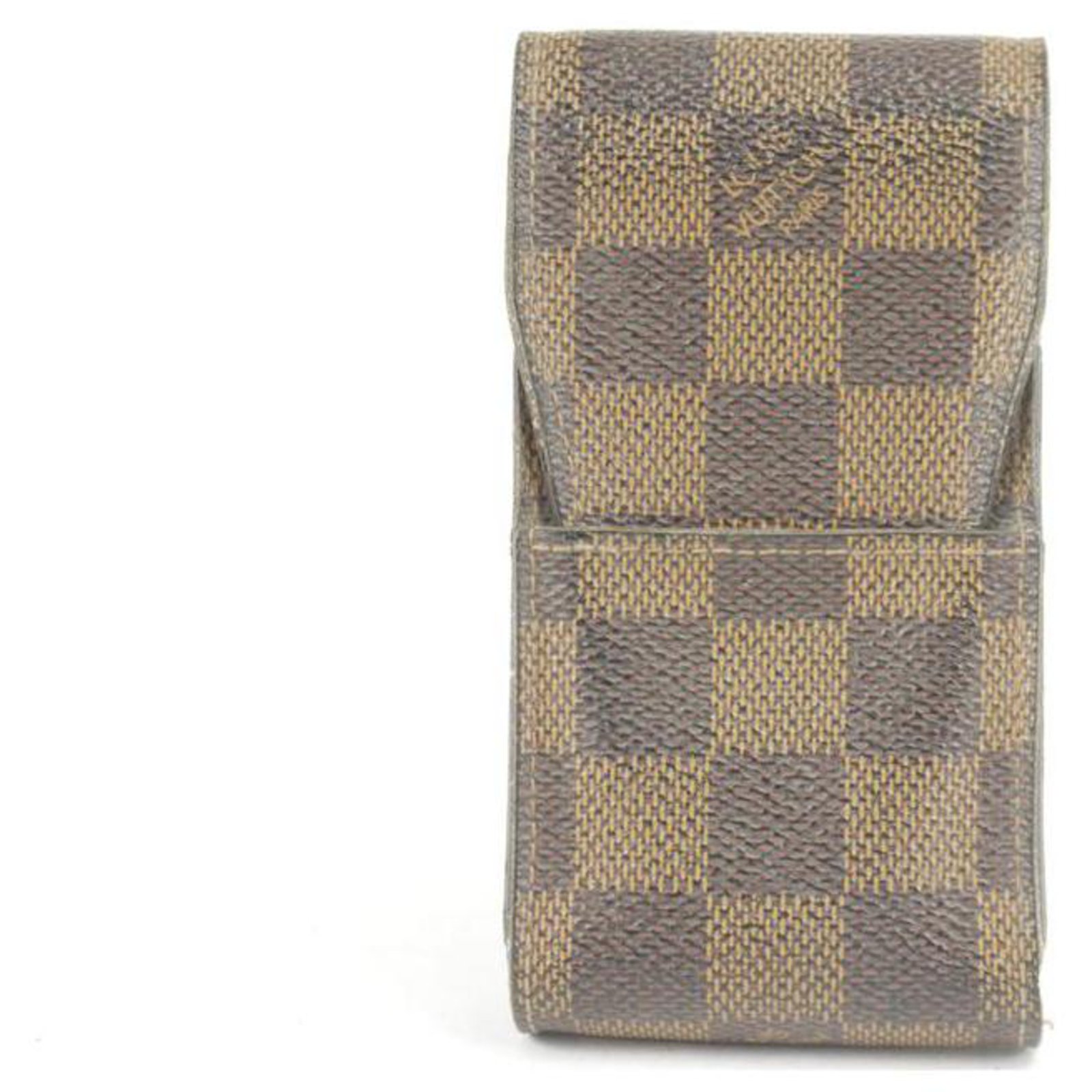 Louis Vuitton Damier Ebene Mobile Etui Phone and Cigarette Case Brown  ref.289953 - Joli Closet