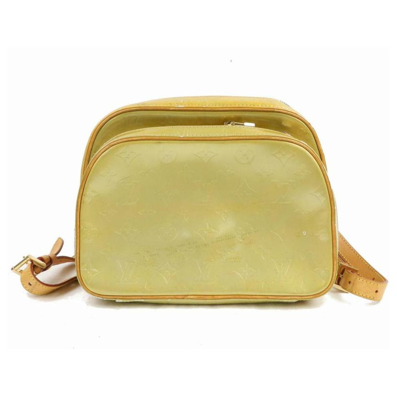 Louis Vuitton Monogram Vernis Murray Mini Backpack Green White gold  ref.290047 - Joli Closet