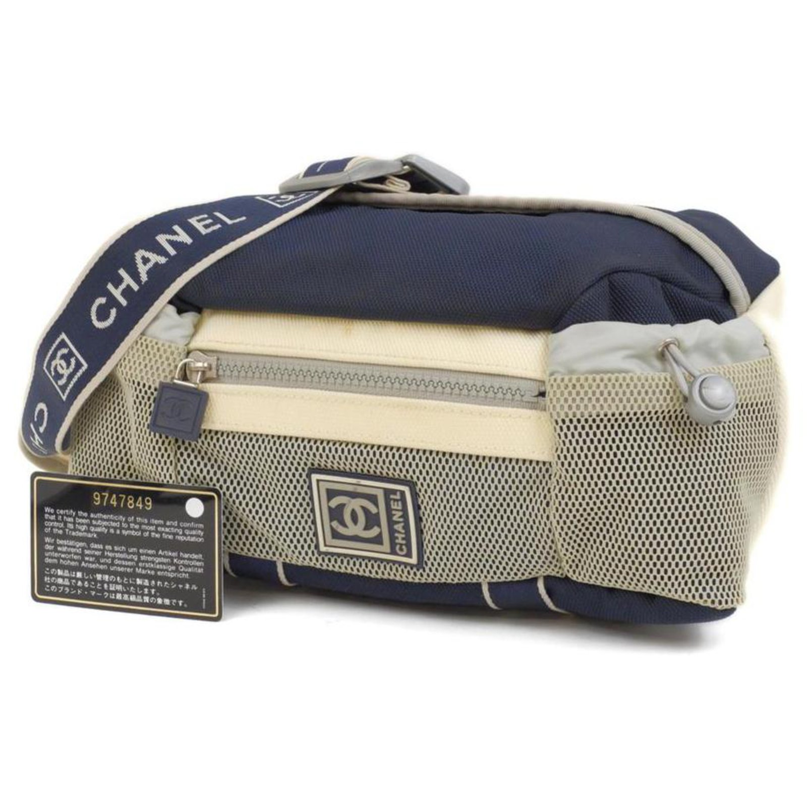 Chanel CC Sports Logo Mesh Fanny Pack Waist Pouch Belt Bag ref.290099 -  Joli Closet