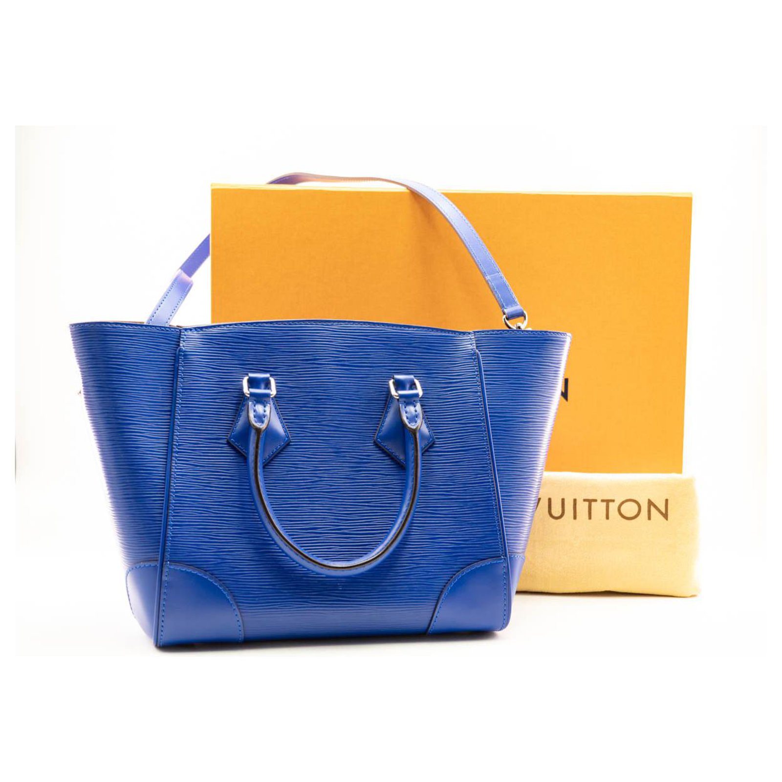 Louis Vuitton Pre-owned Women's Leather Tote Bag - Blue - One Size