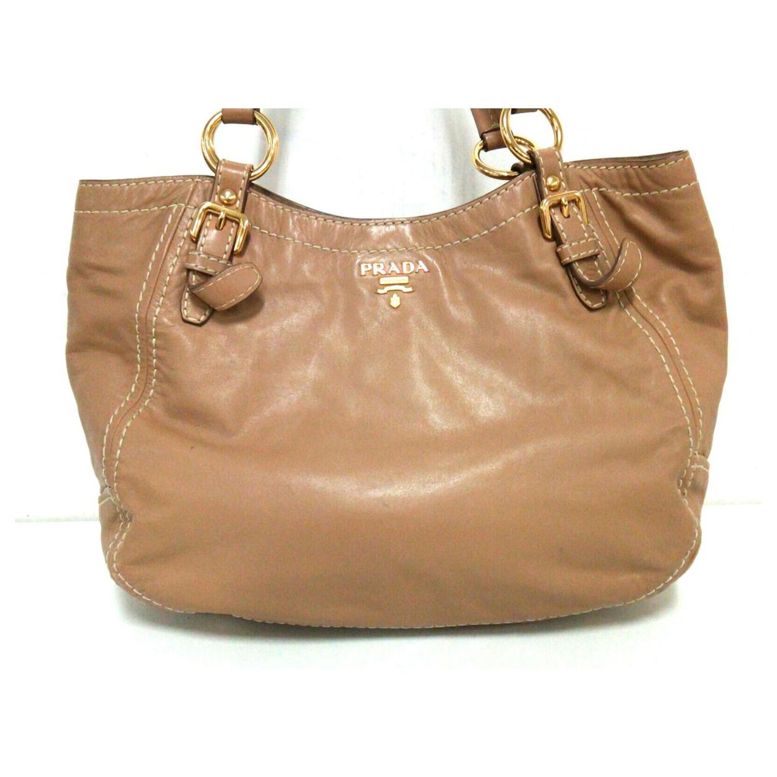 Prada Handbag Beige Leather ref.290884 - Joli Closet