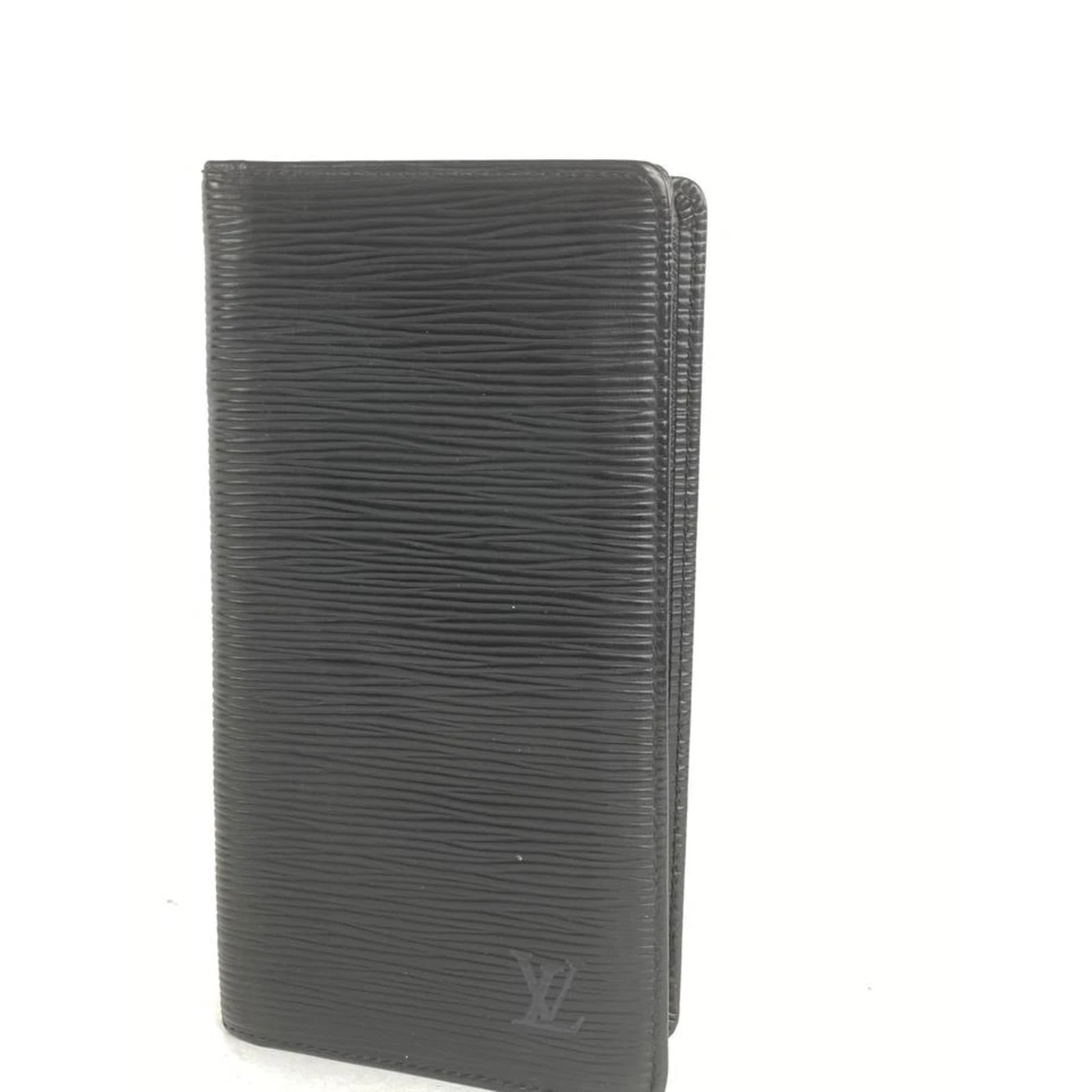 Louis Vuitton Black Epi Noir Long Bifold Card Wallet Brazza ref.291249 ...