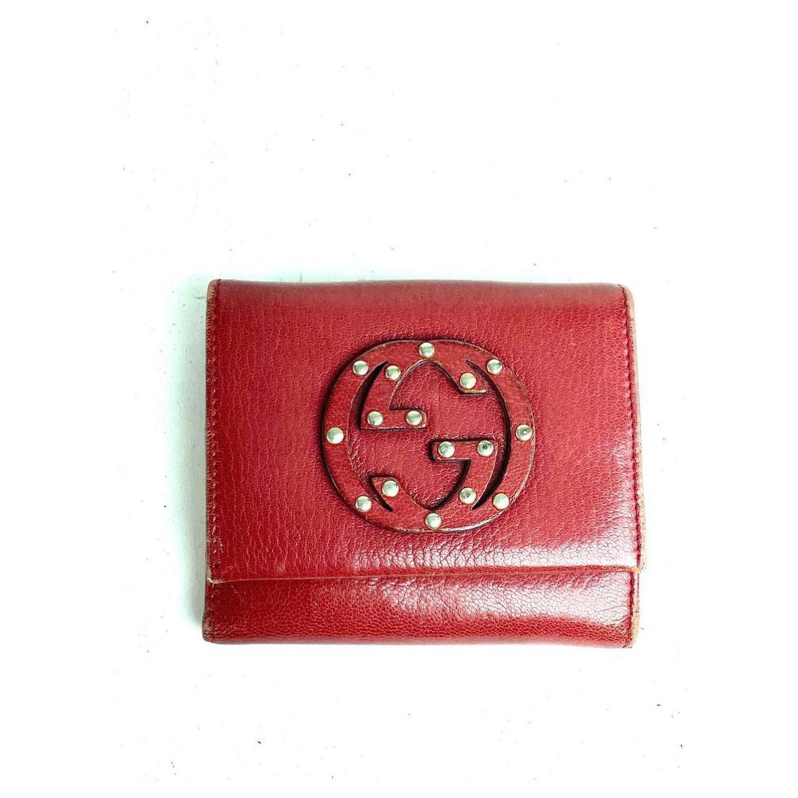 gucci studded wallet