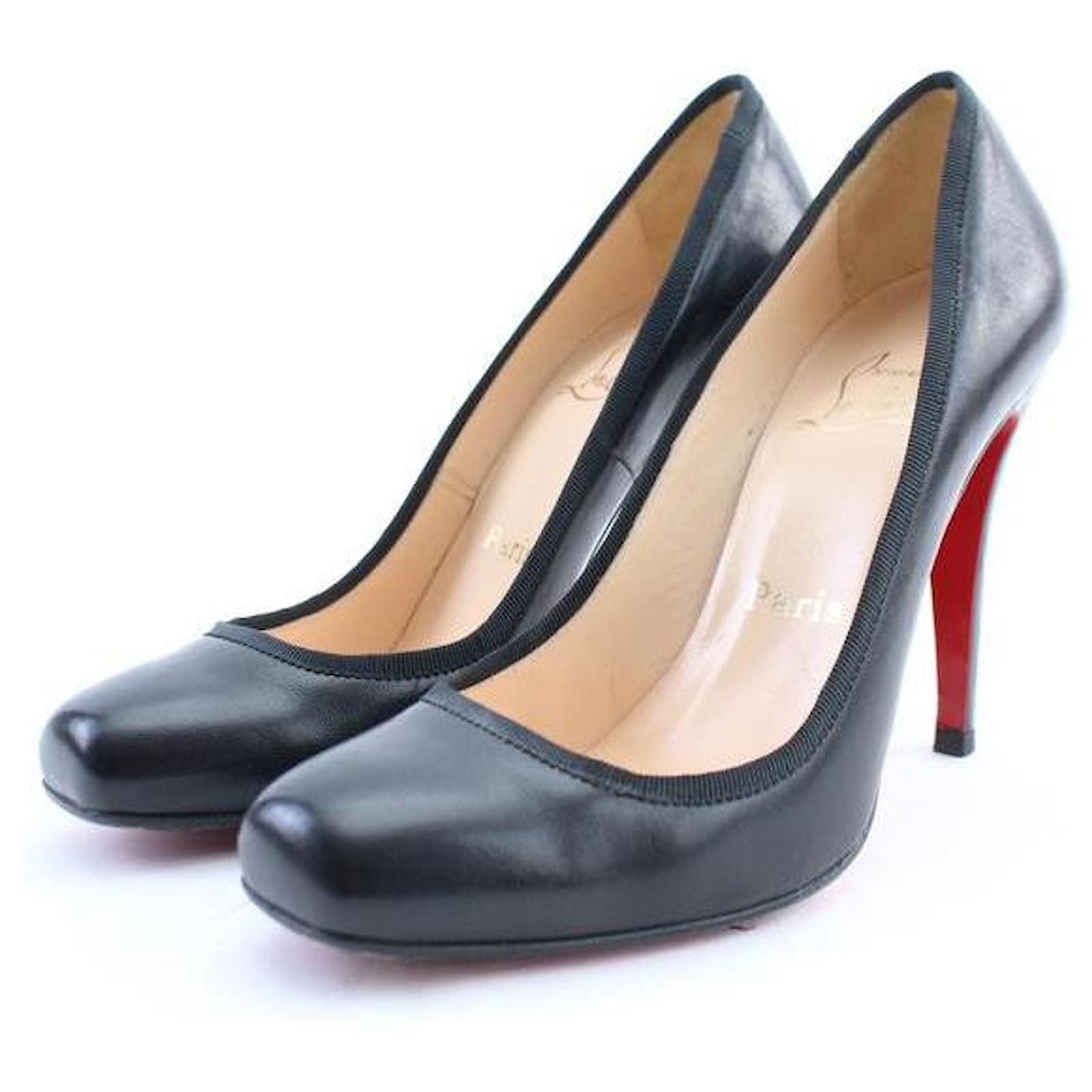 Christian Louboutin Schwarzes klassisches Kind Follie Pigalle 37.5 8clr0206  ref.291404 - Joli Closet