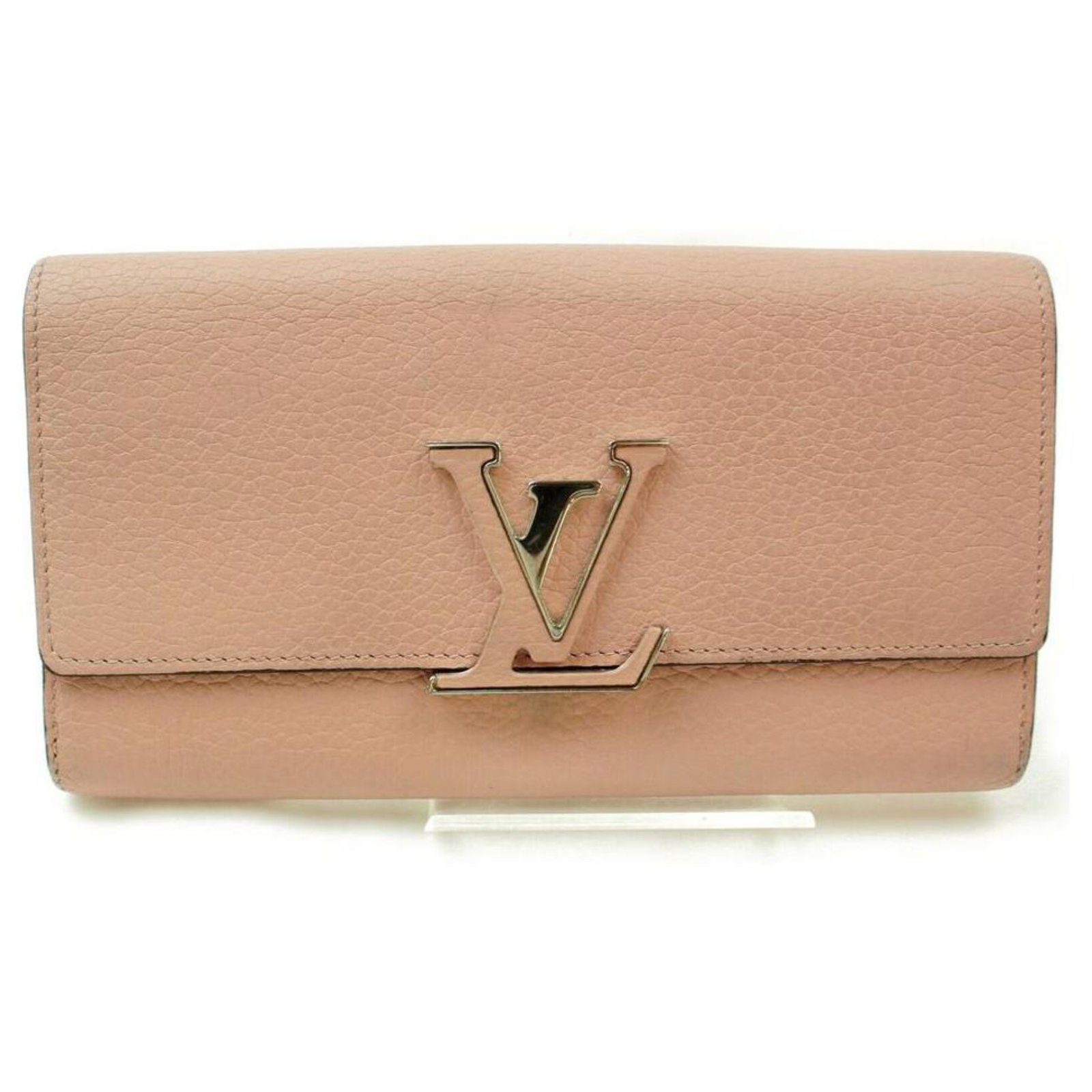 Louis Vuitton Pink Taurillon Leather Capucines Long Wallet ref.478698 -  Joli Closet