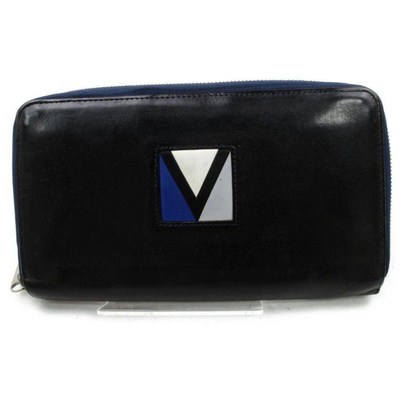 Louis Vuitton LV Cup Long Zippy Organizer Wallet Navy Blue Leather Gaston V  ref.291676 - Joli Closet