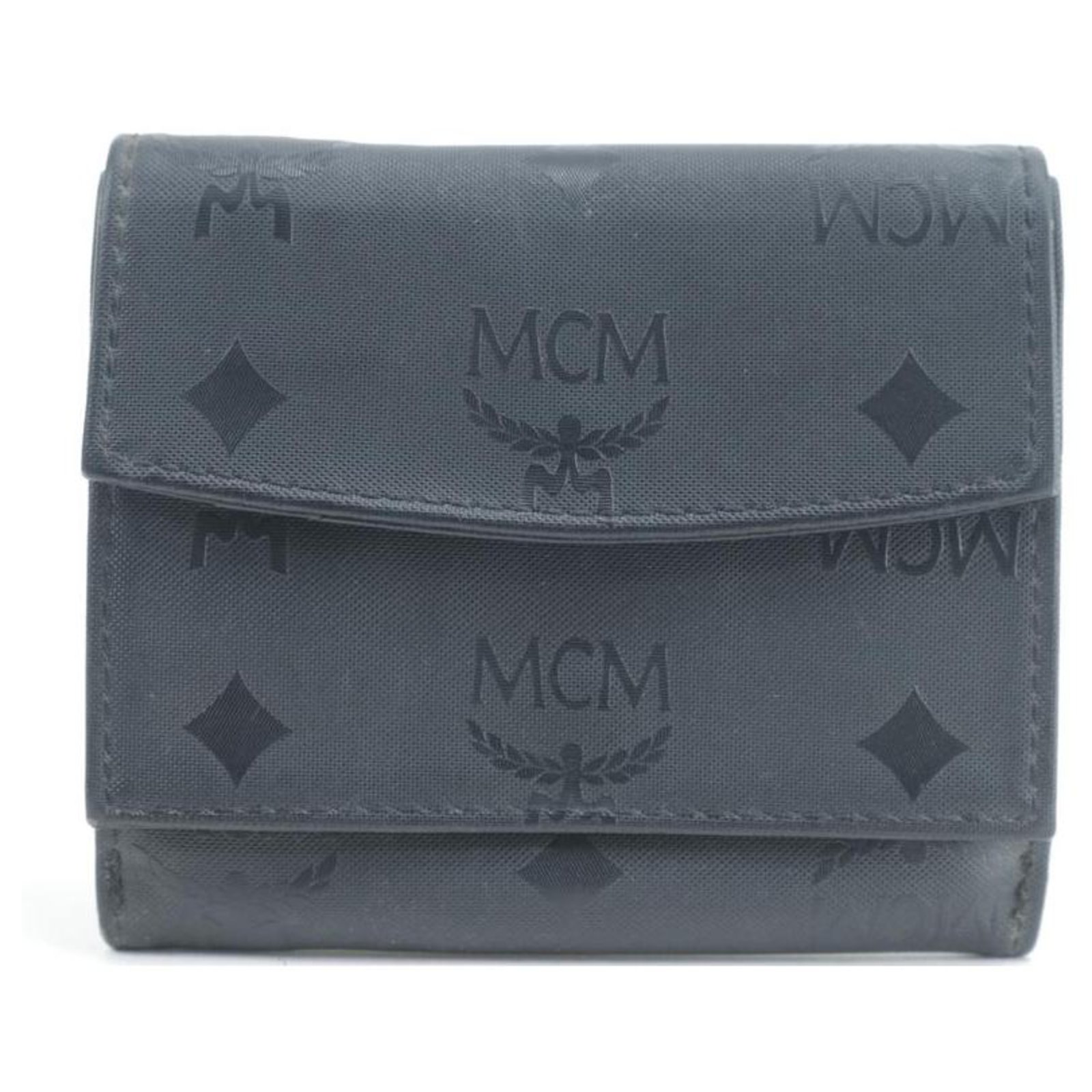 Mcm Monogram Visetos Compact Wallet Black 20mk0113 Ref 291744 Joli Closet