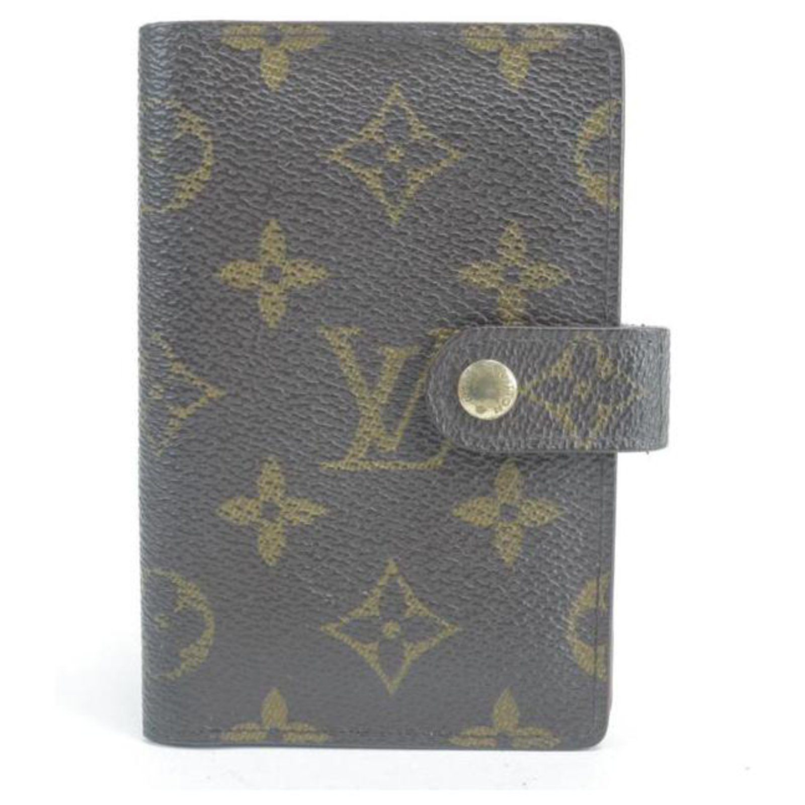 Louis Vuitton Mini Agenda Card Holder Brown Monogram Very Good 