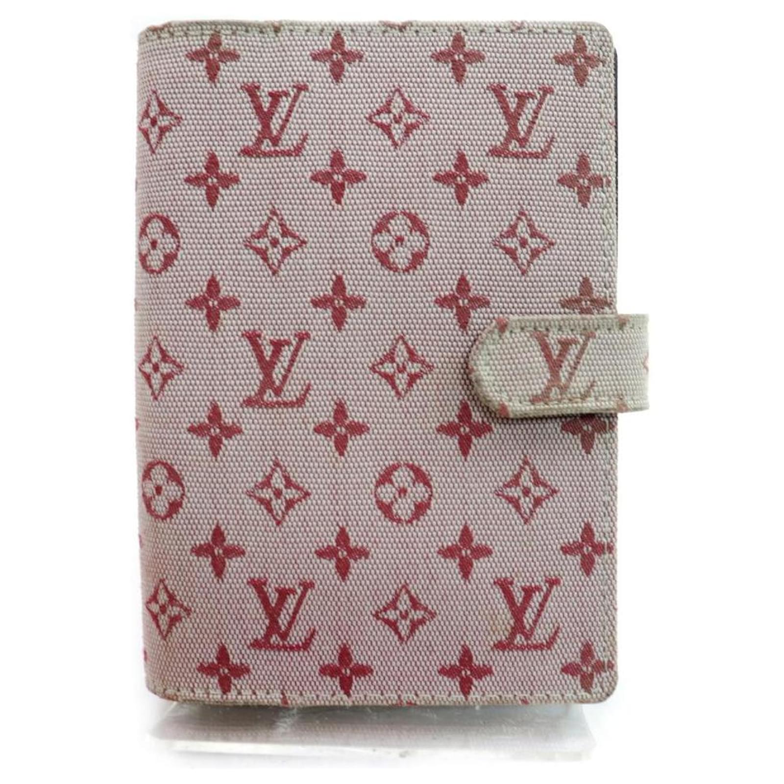 Louis Vuitton Monogram Mini Lin Diary Cover Agenda PM Bordeaux
