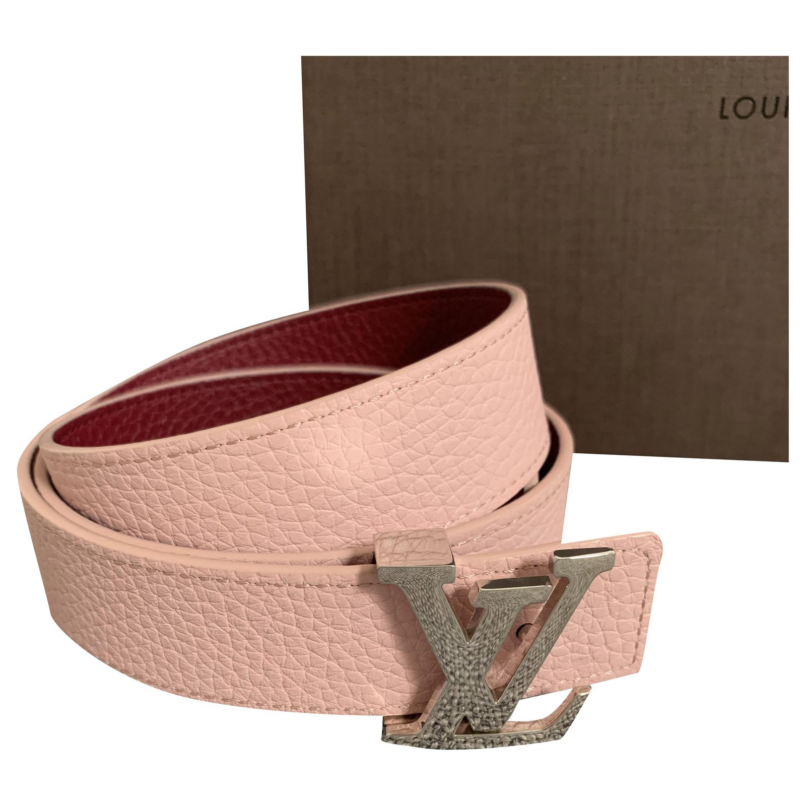 Louis Vuitton Belts Pink Leather ref.292870 - Joli Closet