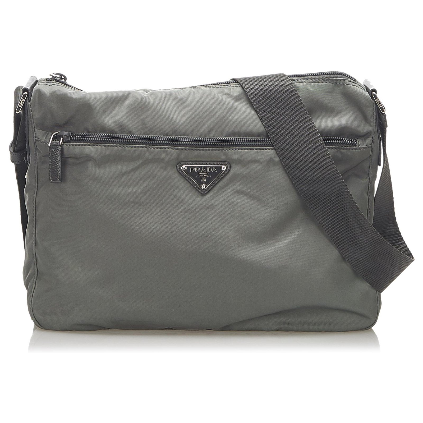 Prada grey cheap crossbody bag