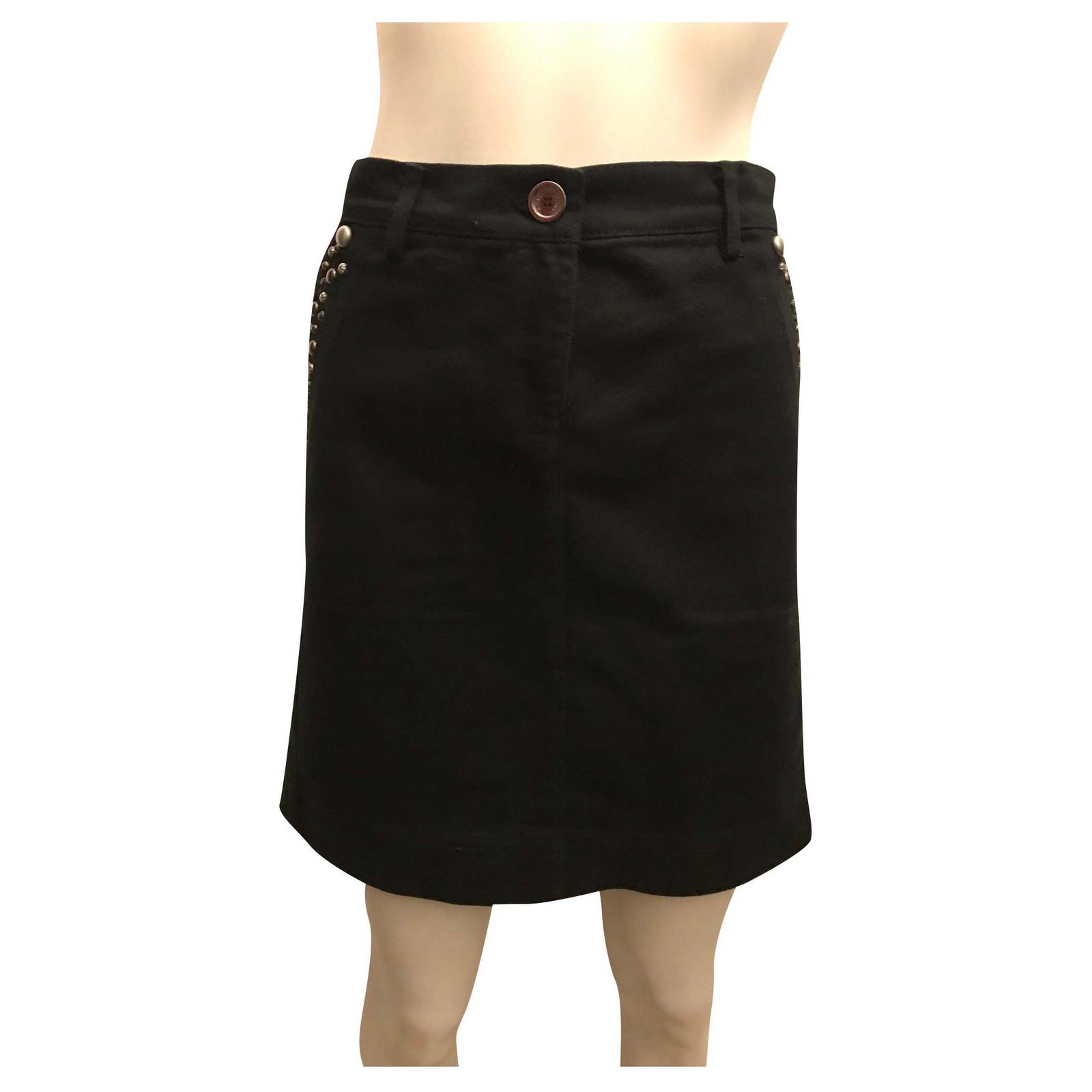 Pinko Denim skirt Black ref.293090 - Joli Closet