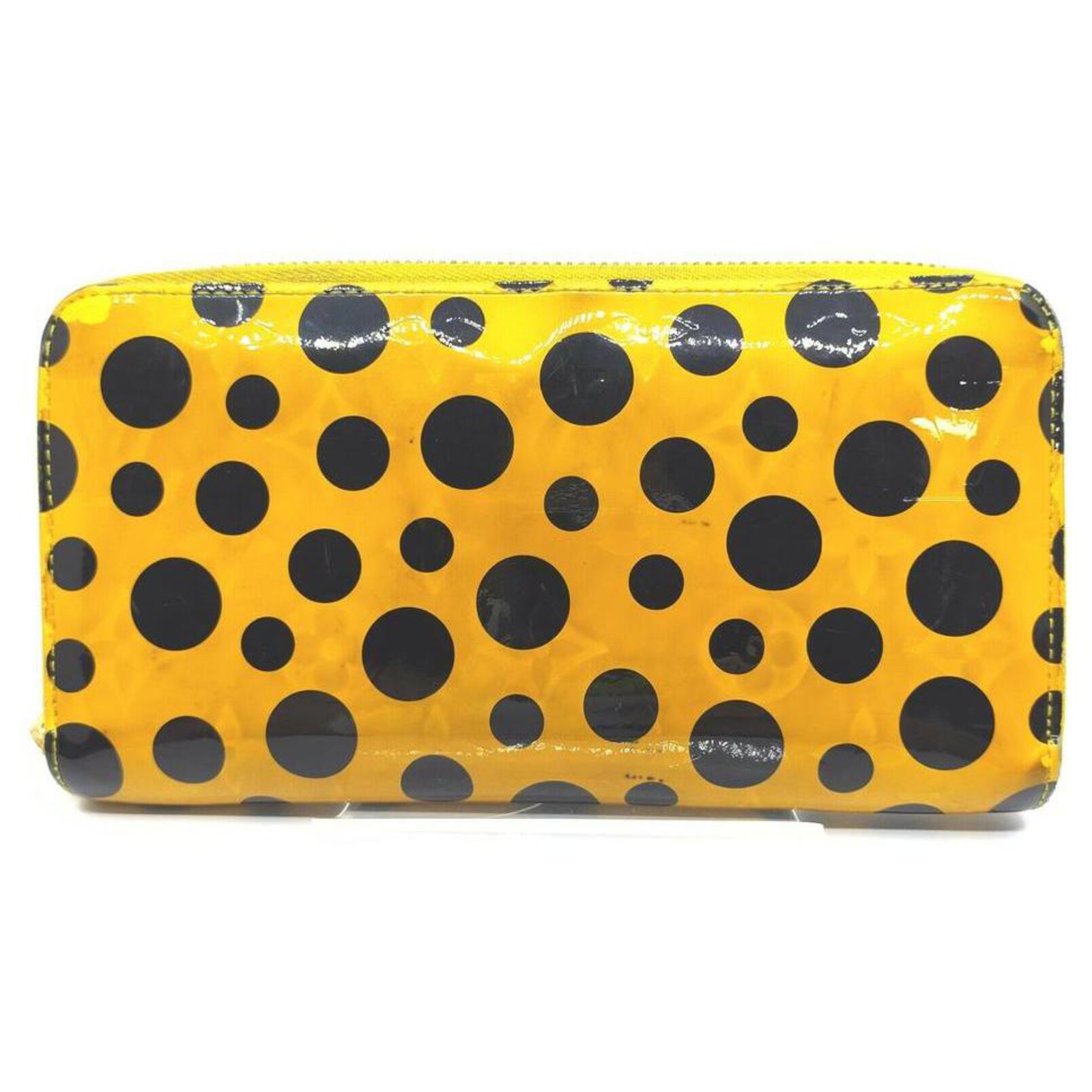 Louis Vuitton Yellow Kusama Infinity Pumpkin Dots Zippy Wallet Zip Around  ref.293473 - Joli Closet
