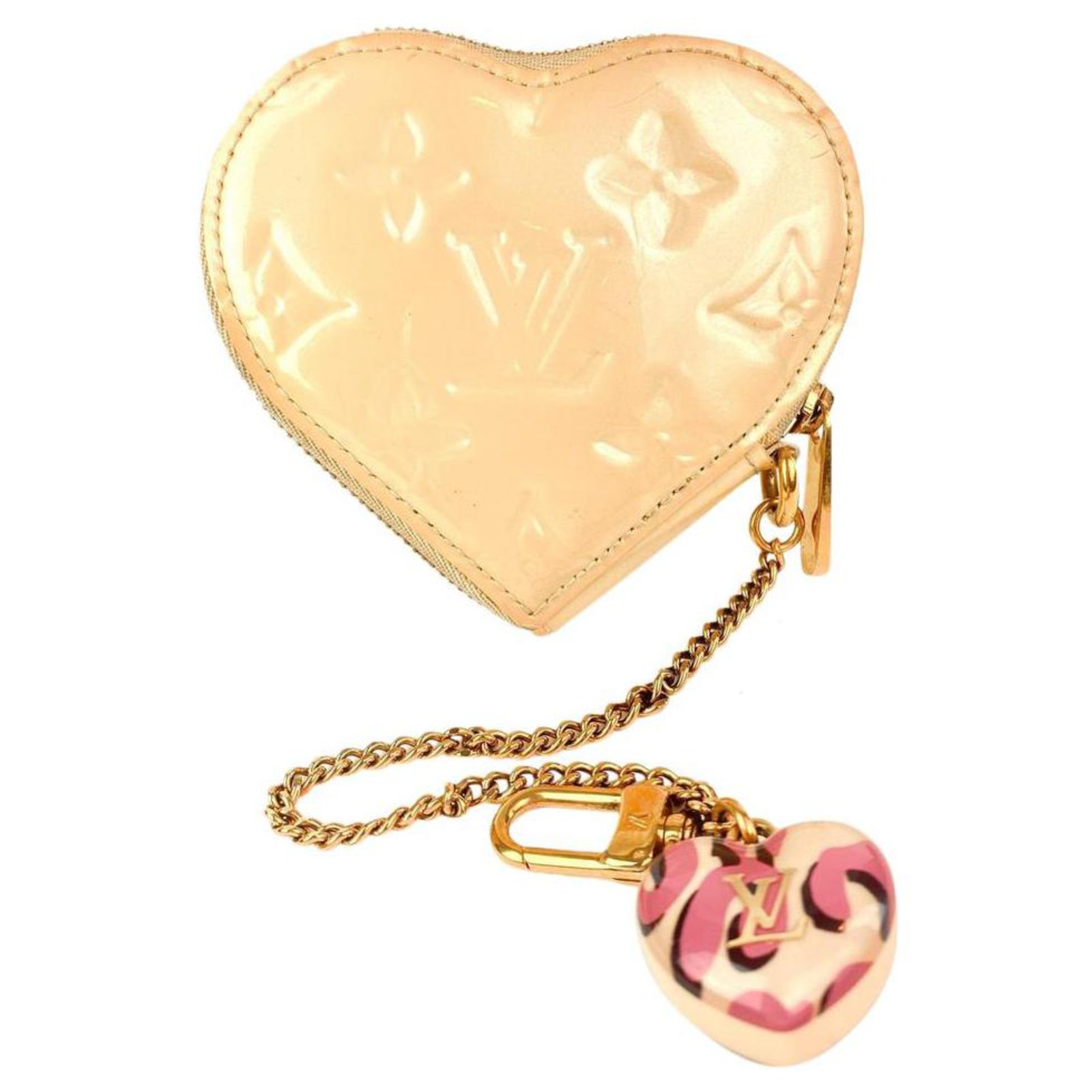 Louis Vuitton Coin Purse - Lv Monogram Heart Vernis