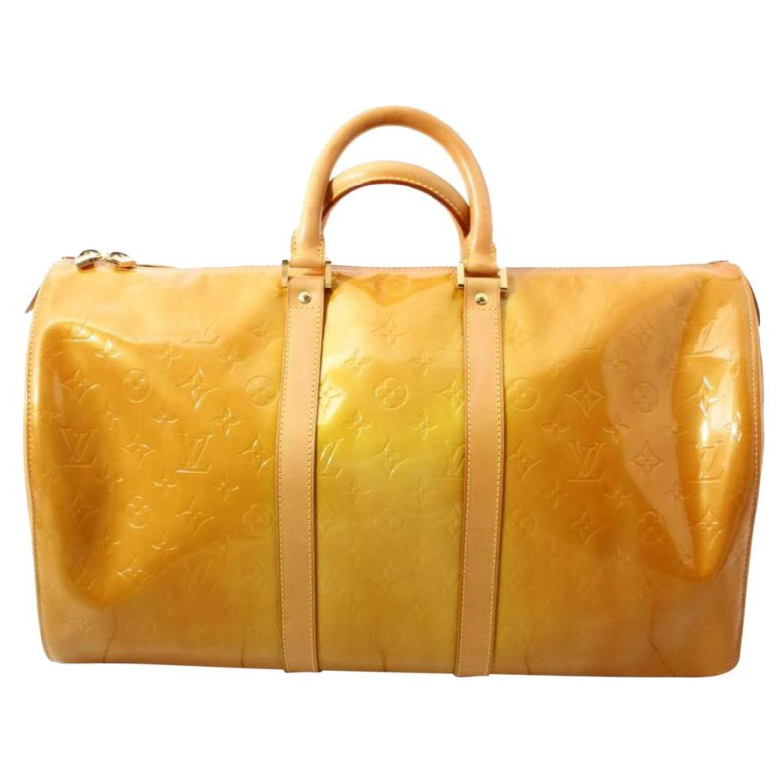 Louis Vuitton Yellow Duffle Bag