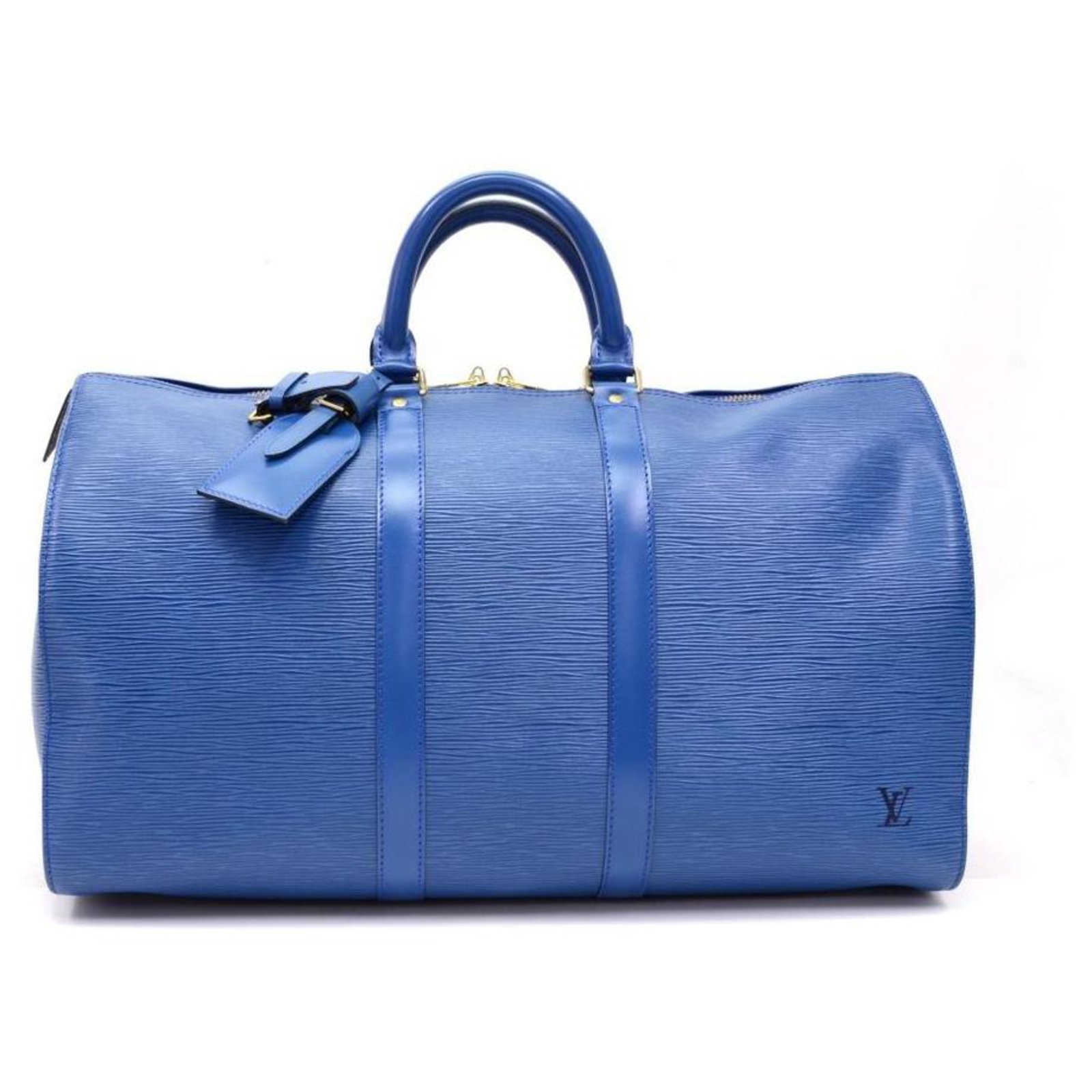 lv duffle bag blue