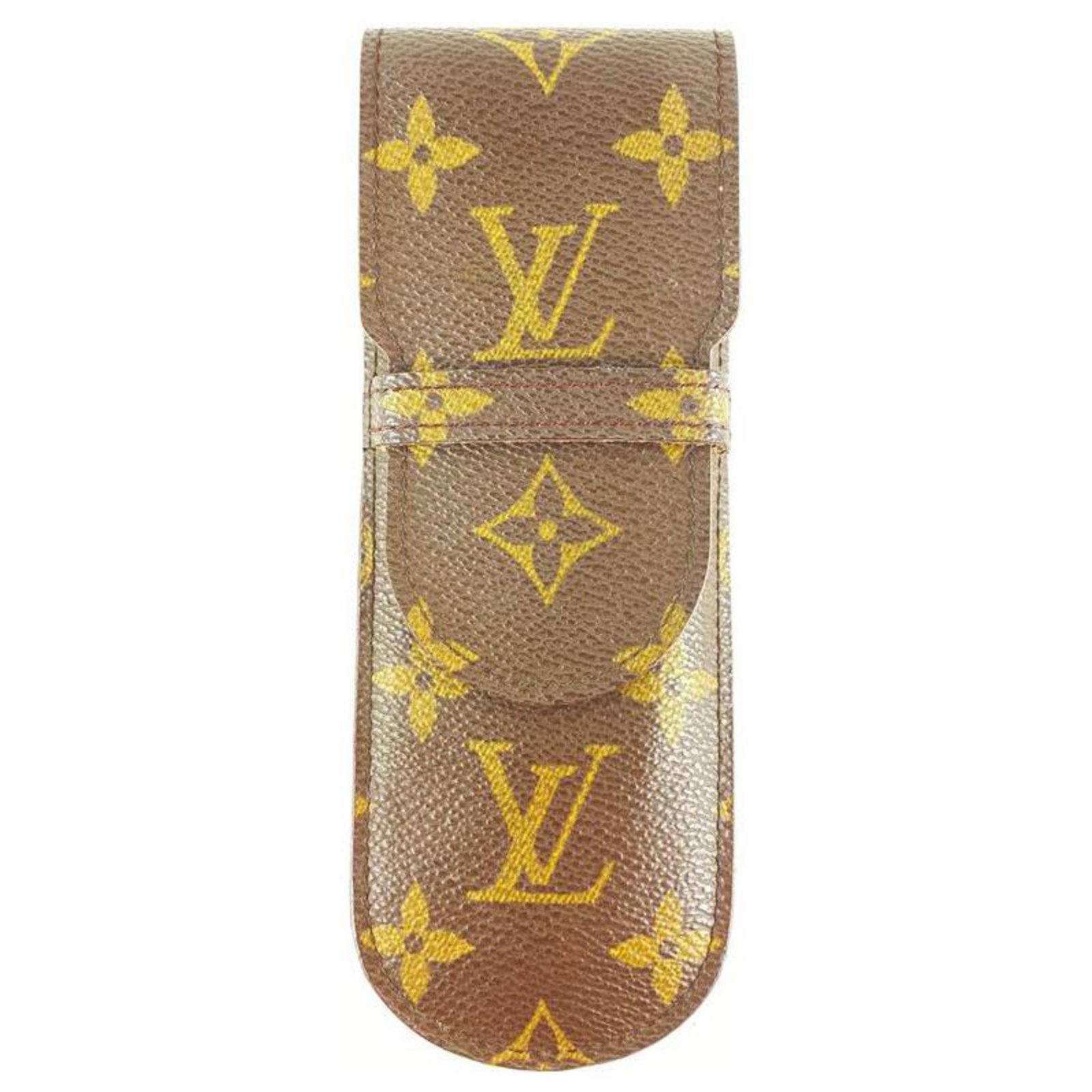 Louis Vuitton Monogram Etui Pen Case 14lvs128 Leather ref.293853