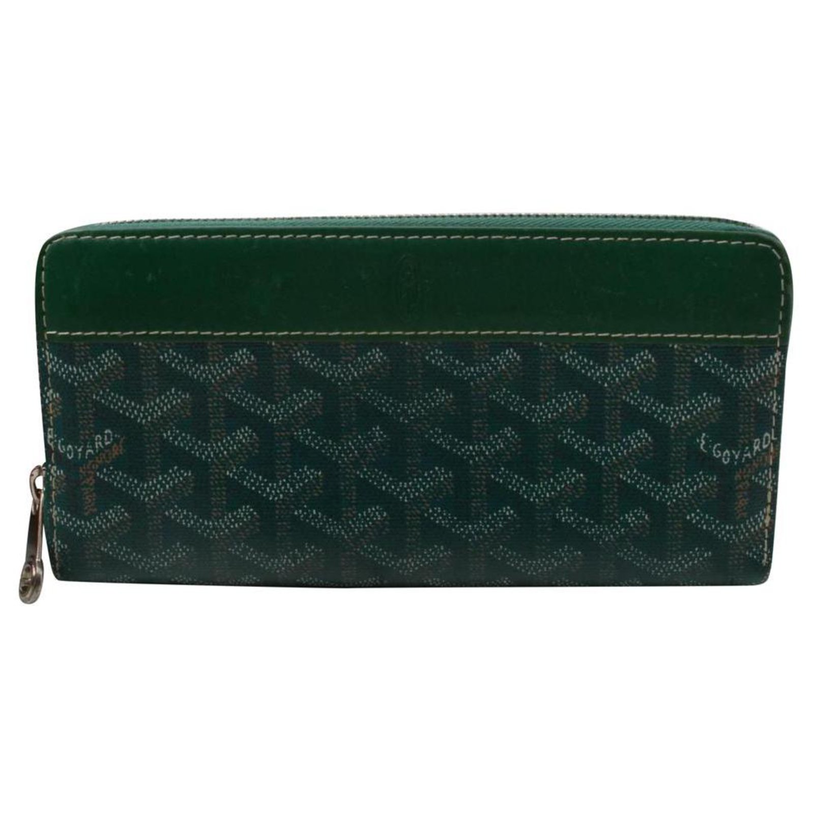 Goyard Chevron Matignon Zip Around Wallet