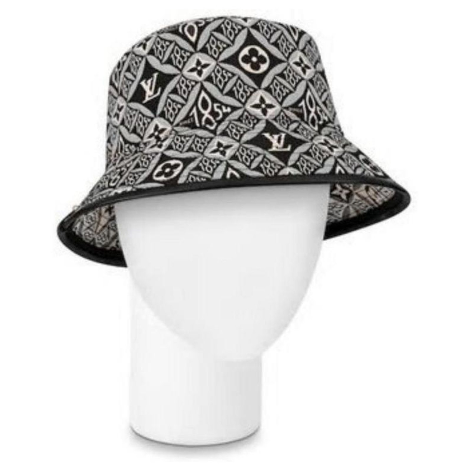 Bucket Louis Vuitton 21W Da 1854 Cappello pescatore con monogramma nero Cappello  pescatore medio MB861051 ref.294082 - Joli Closet